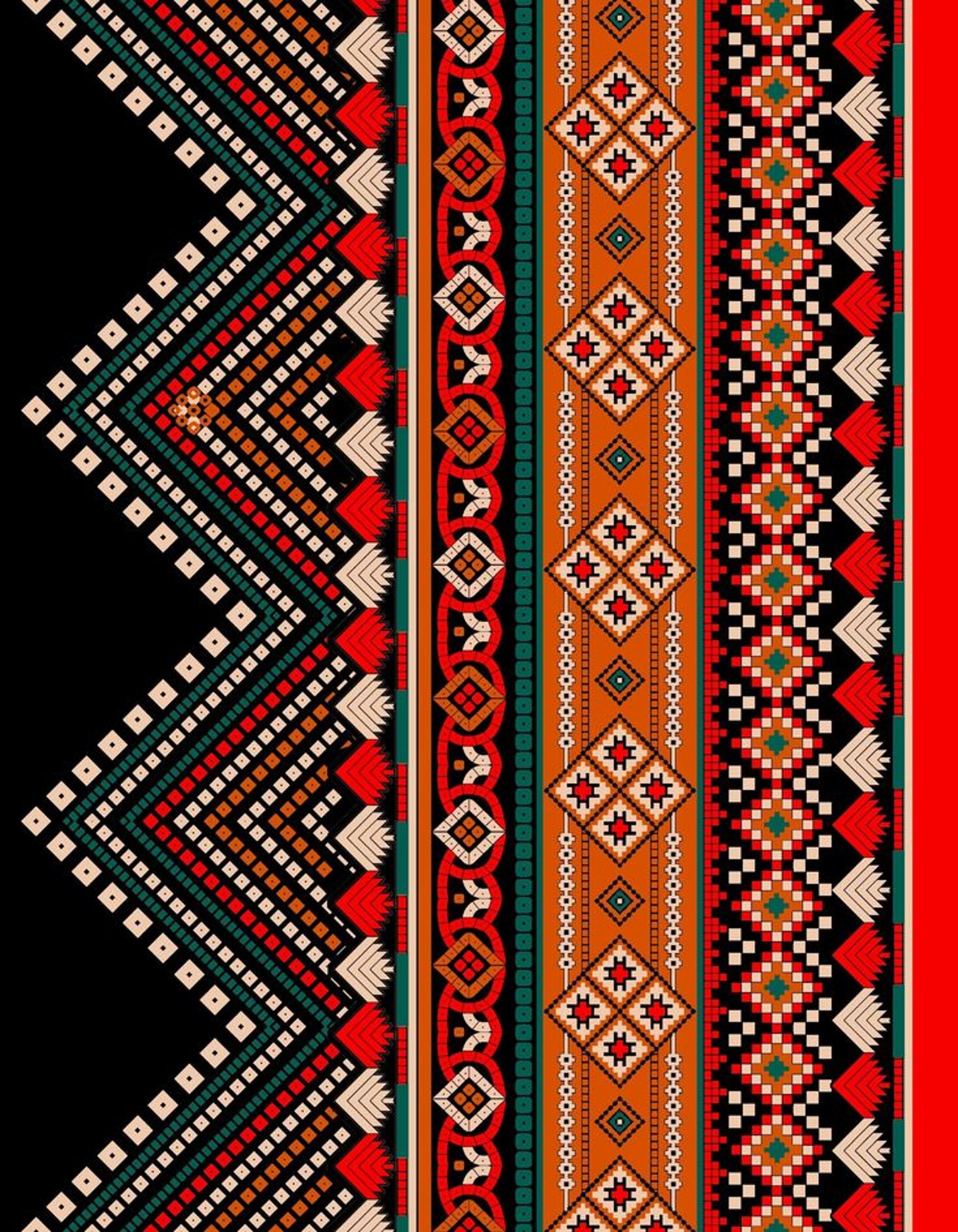 black blue and yellow textile