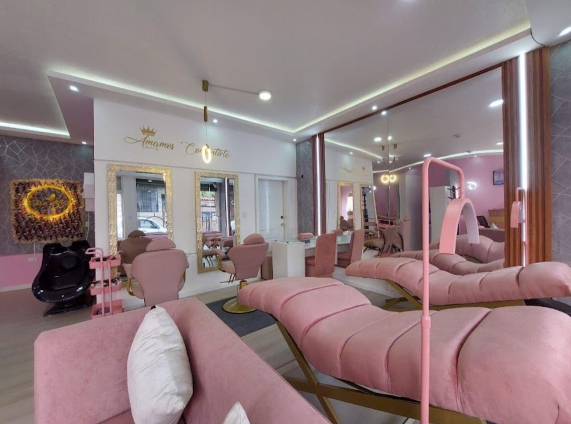 black and brown leather padded tub sofa