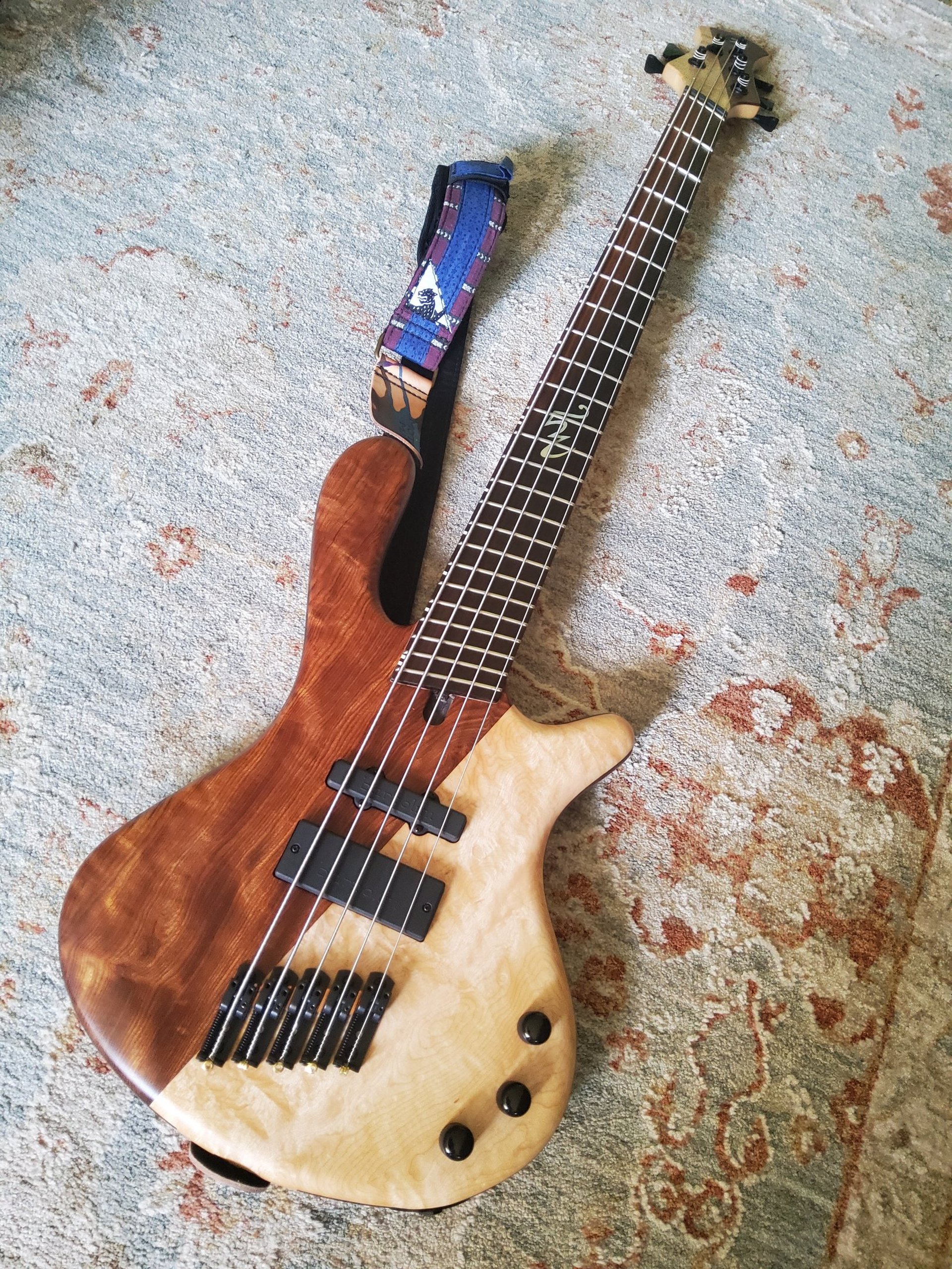 black blue and yellow textile