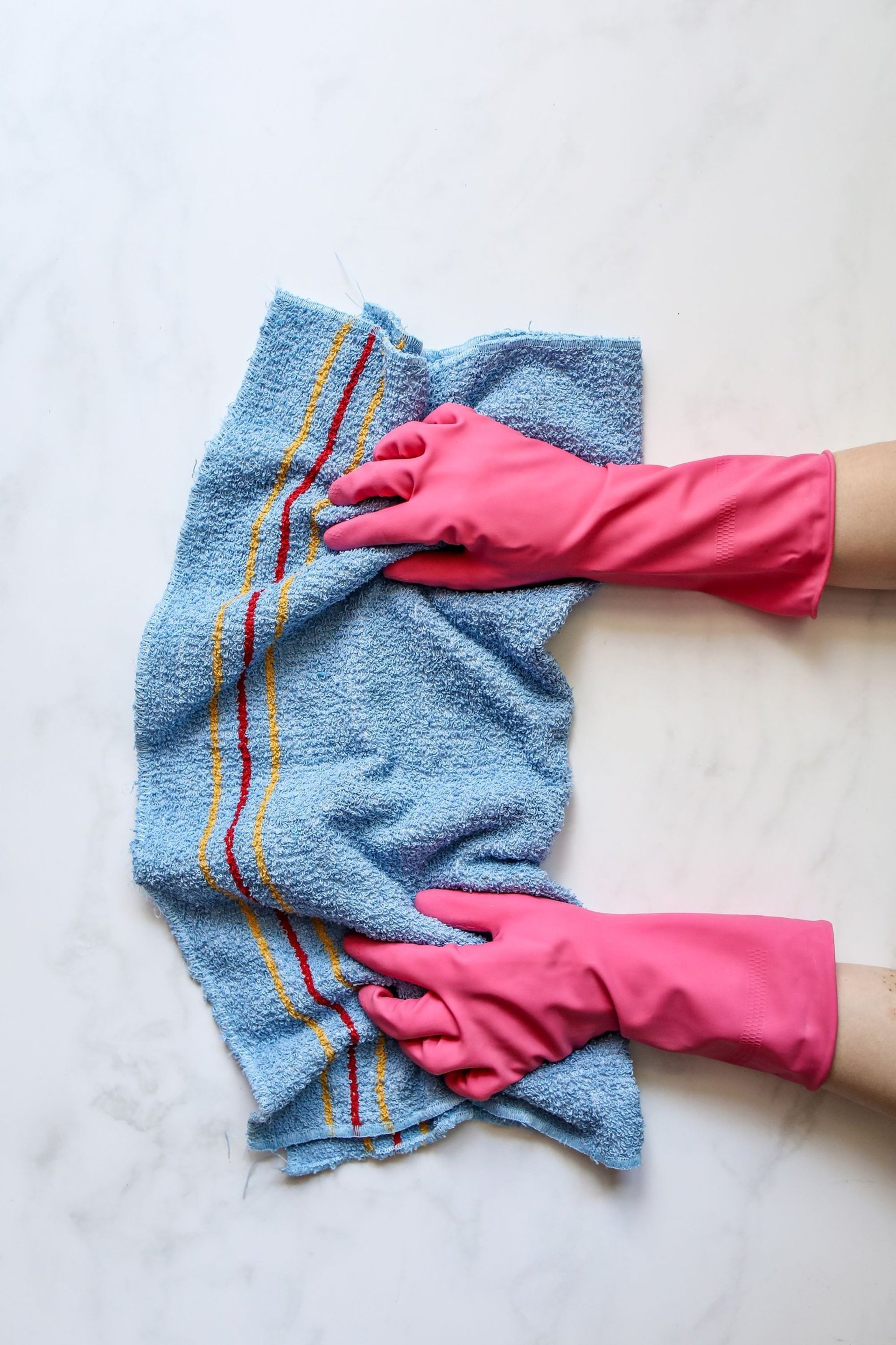 black blue and yellow textile