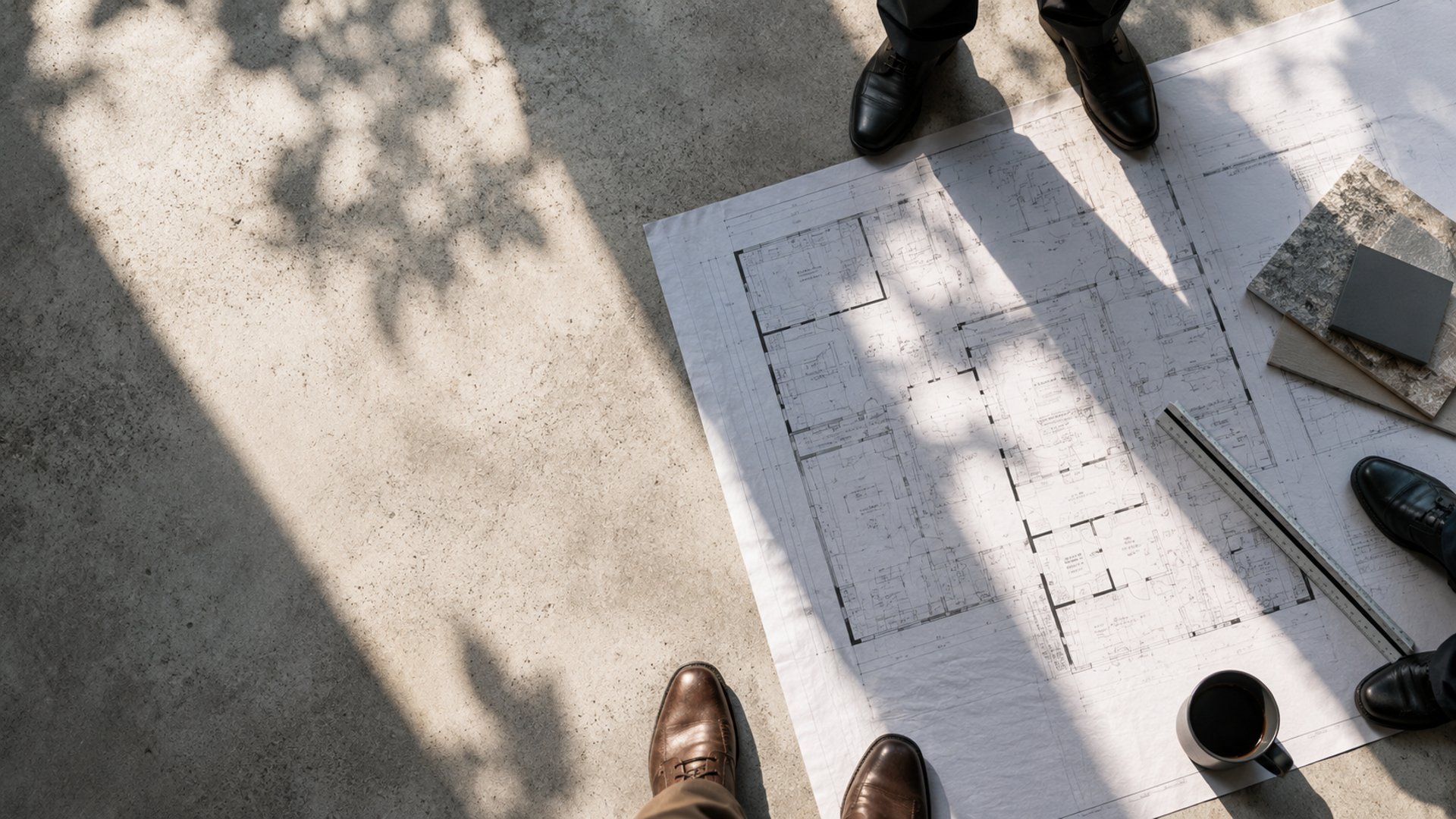 two person standing on gray tile paving