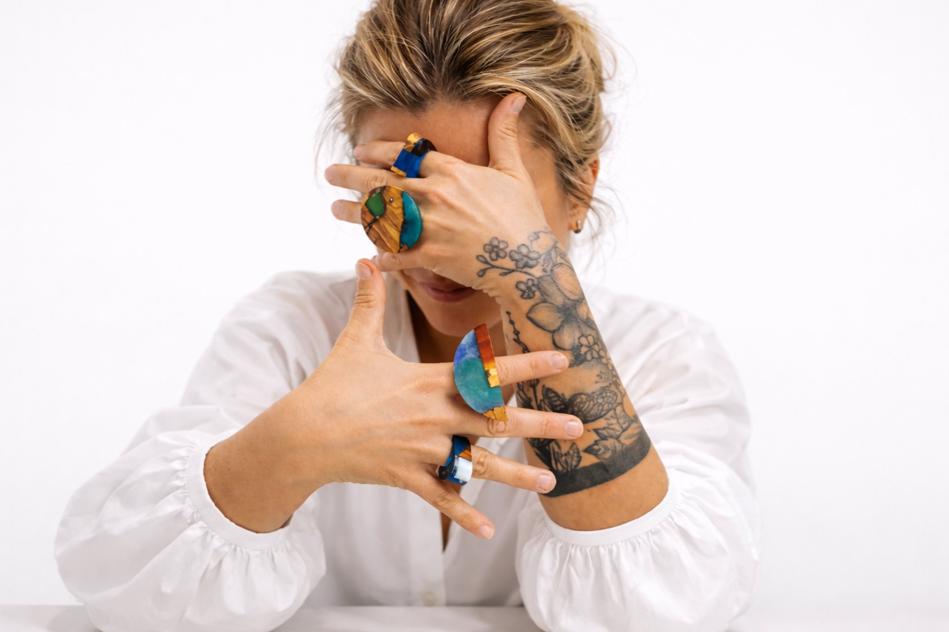 black blue and yellow textile