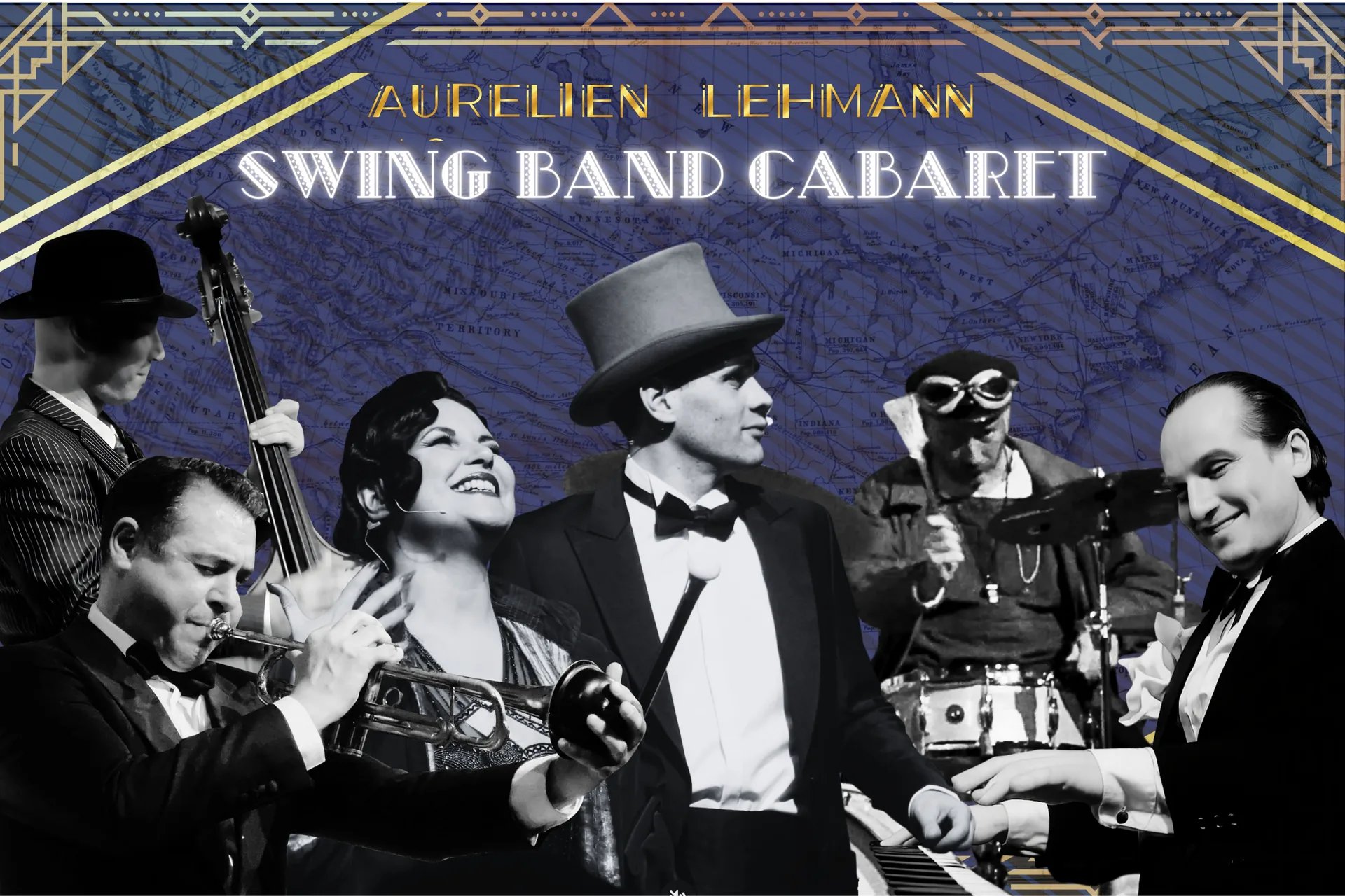 Aurélien Lehman Swing Band Cabaret - Le Spectacle musical Années 20 entre jazz et comédie 