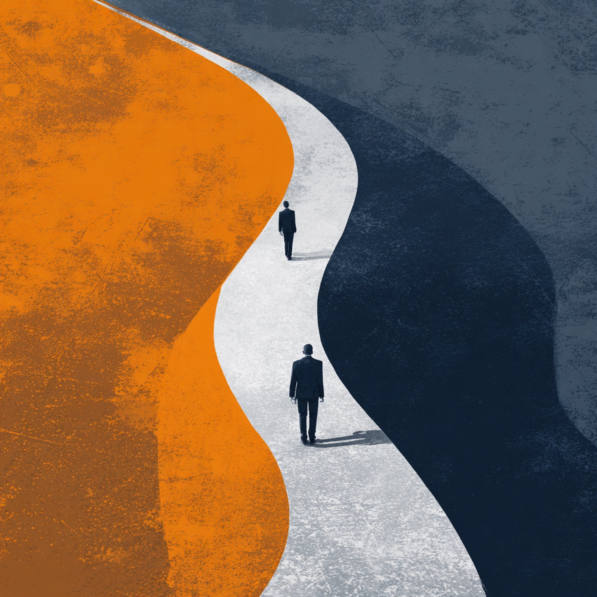 an abstract photo of a curved building with a blue sky in the background