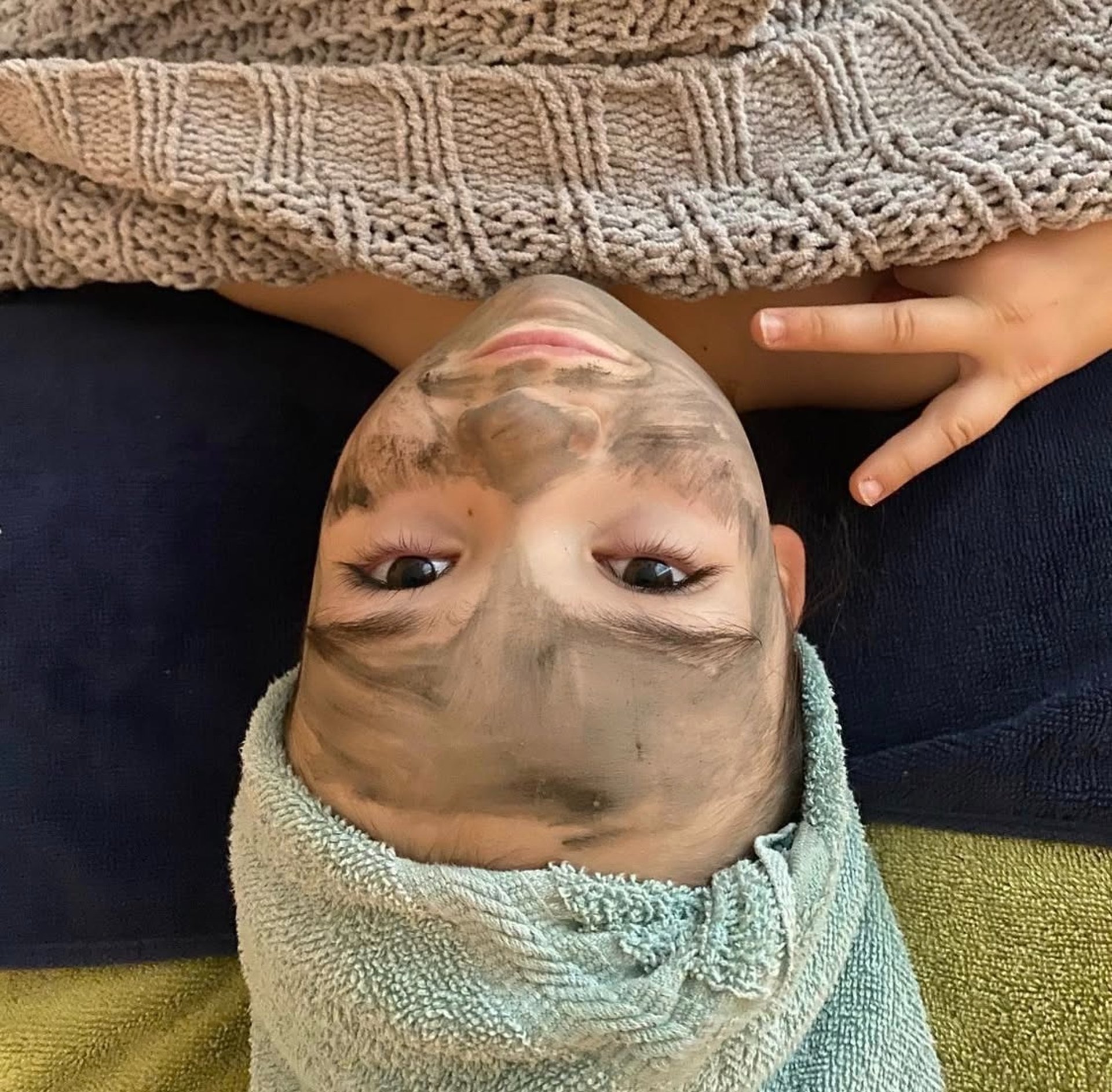 black blue and yellow textile