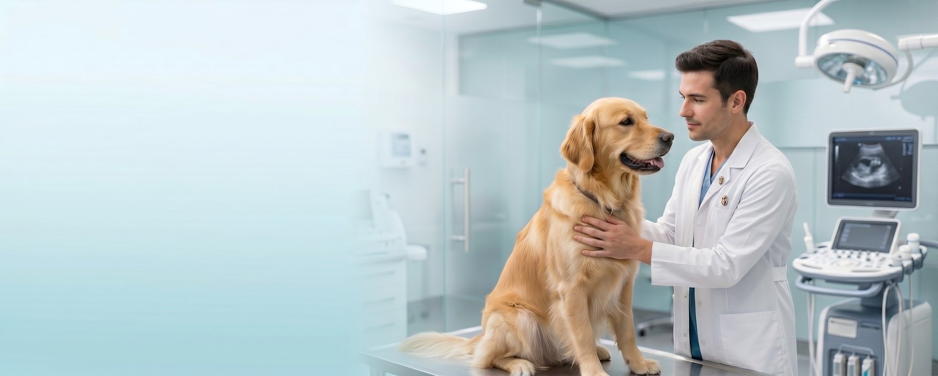 a golden retriever dog laying down on a white background