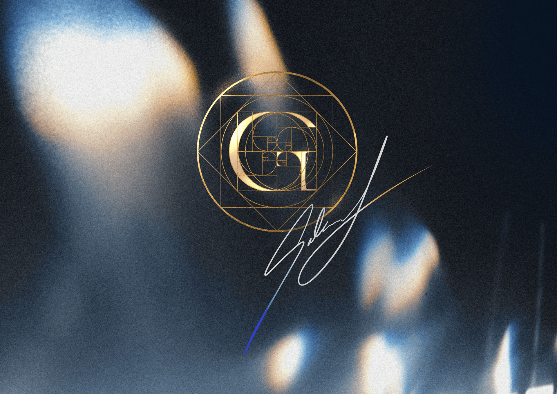 an abstract photo of a curved building with a blue sky in the background