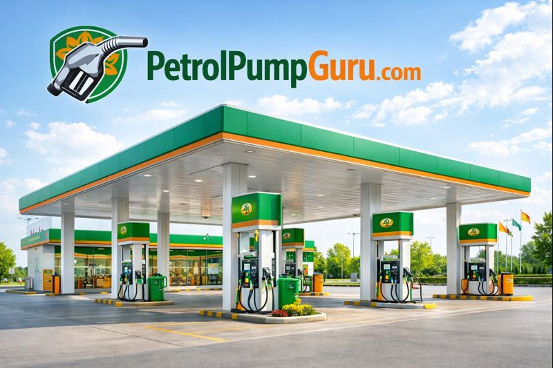 a row of gas pumps filled with gas