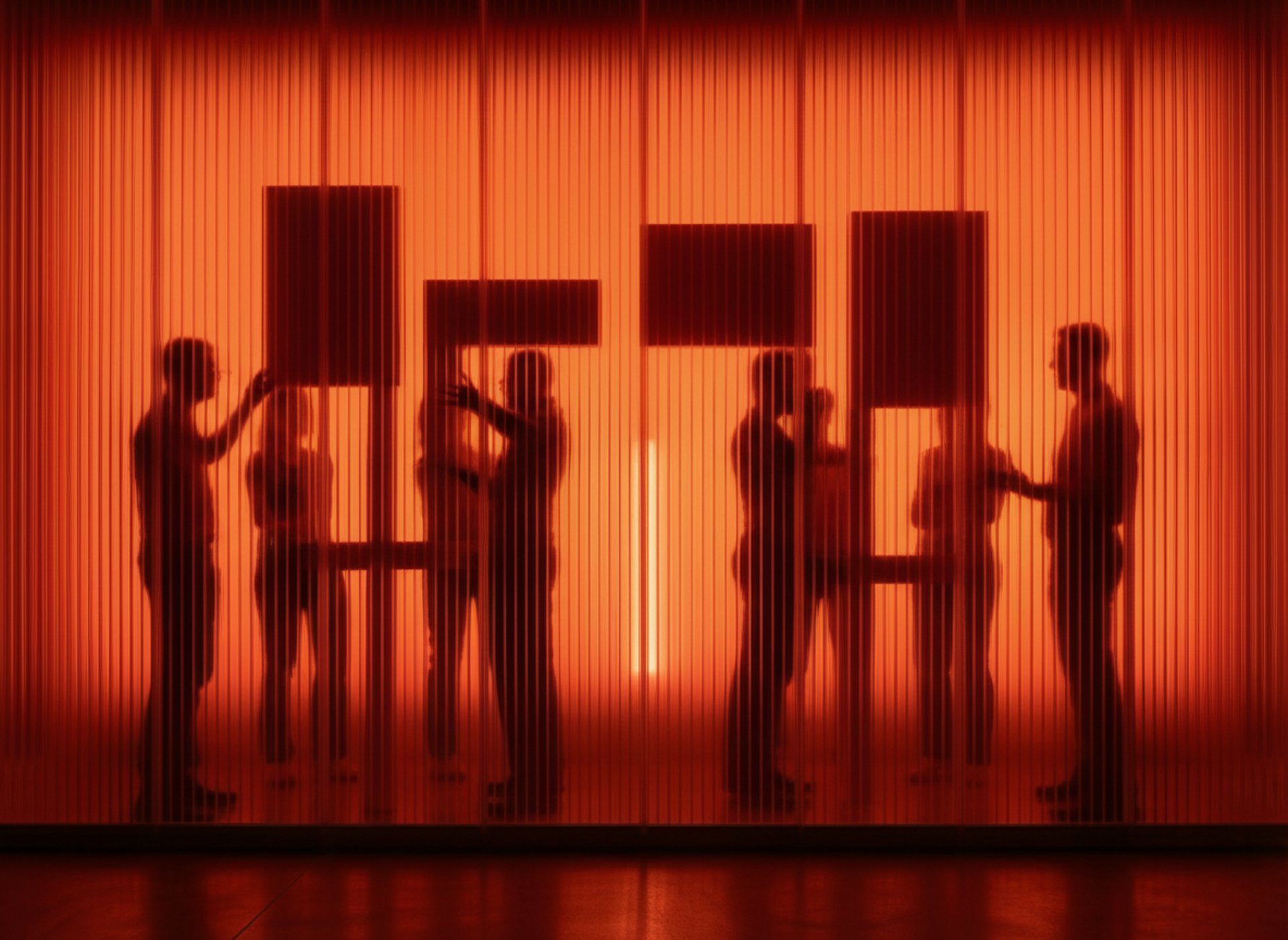 a close up of a black and brown abstract painting