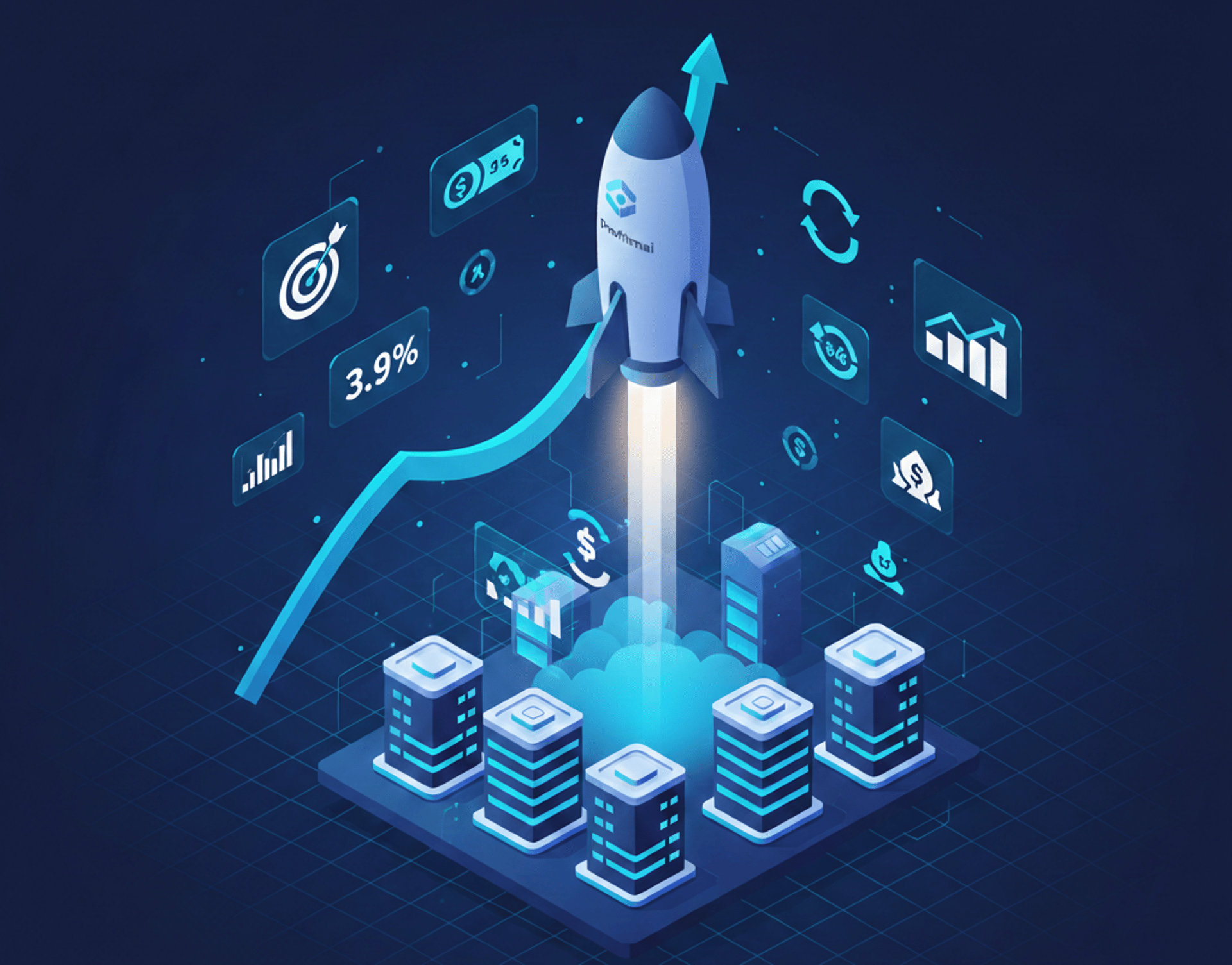 an abstract photo of a curved building with a blue sky in the background