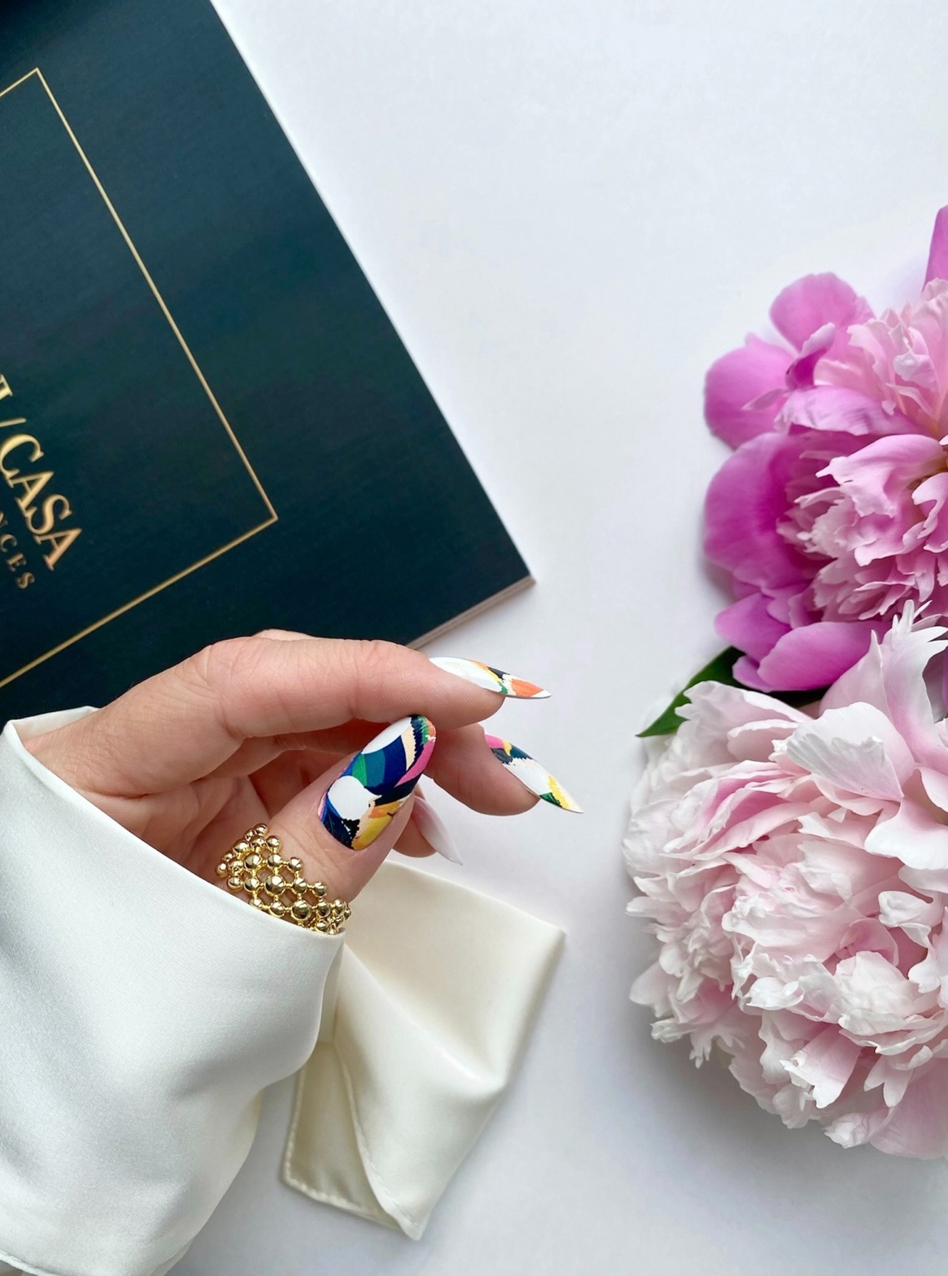 woman holding dried flower