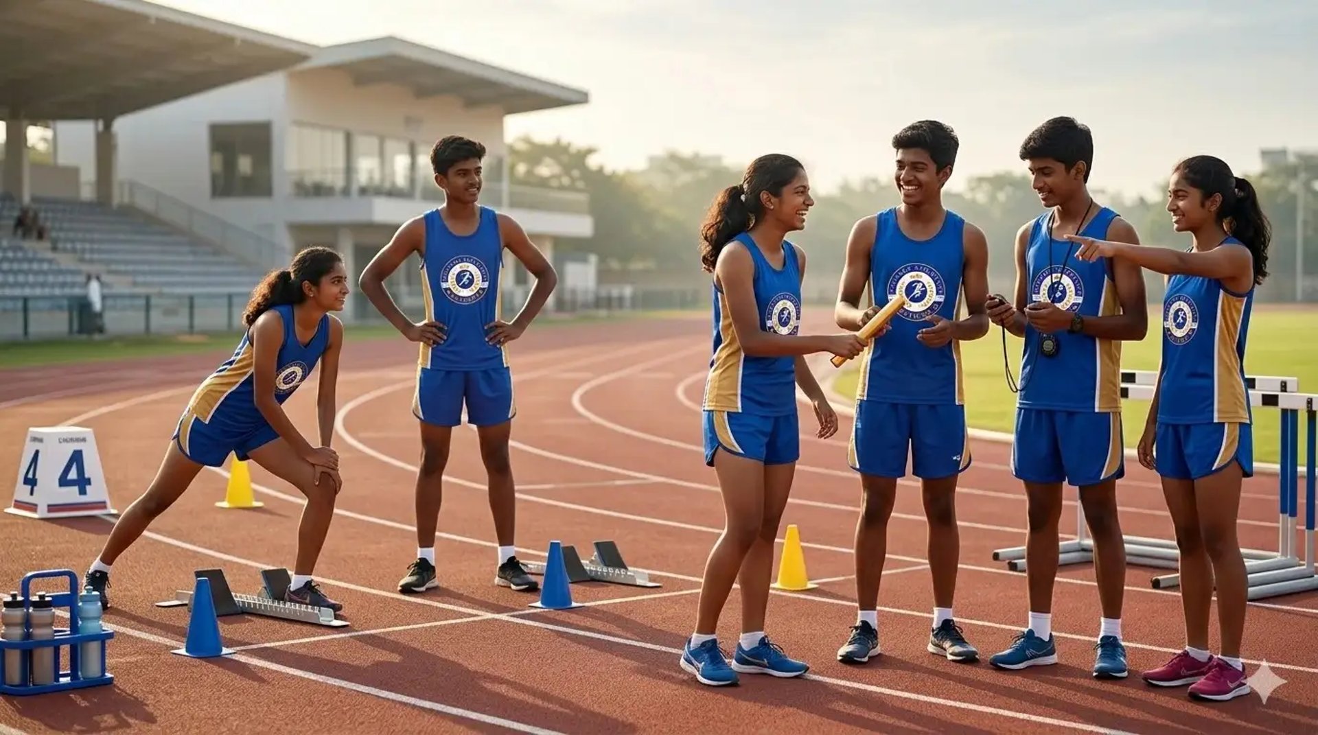 an abstract photo of a curved building with a blue sky in the background