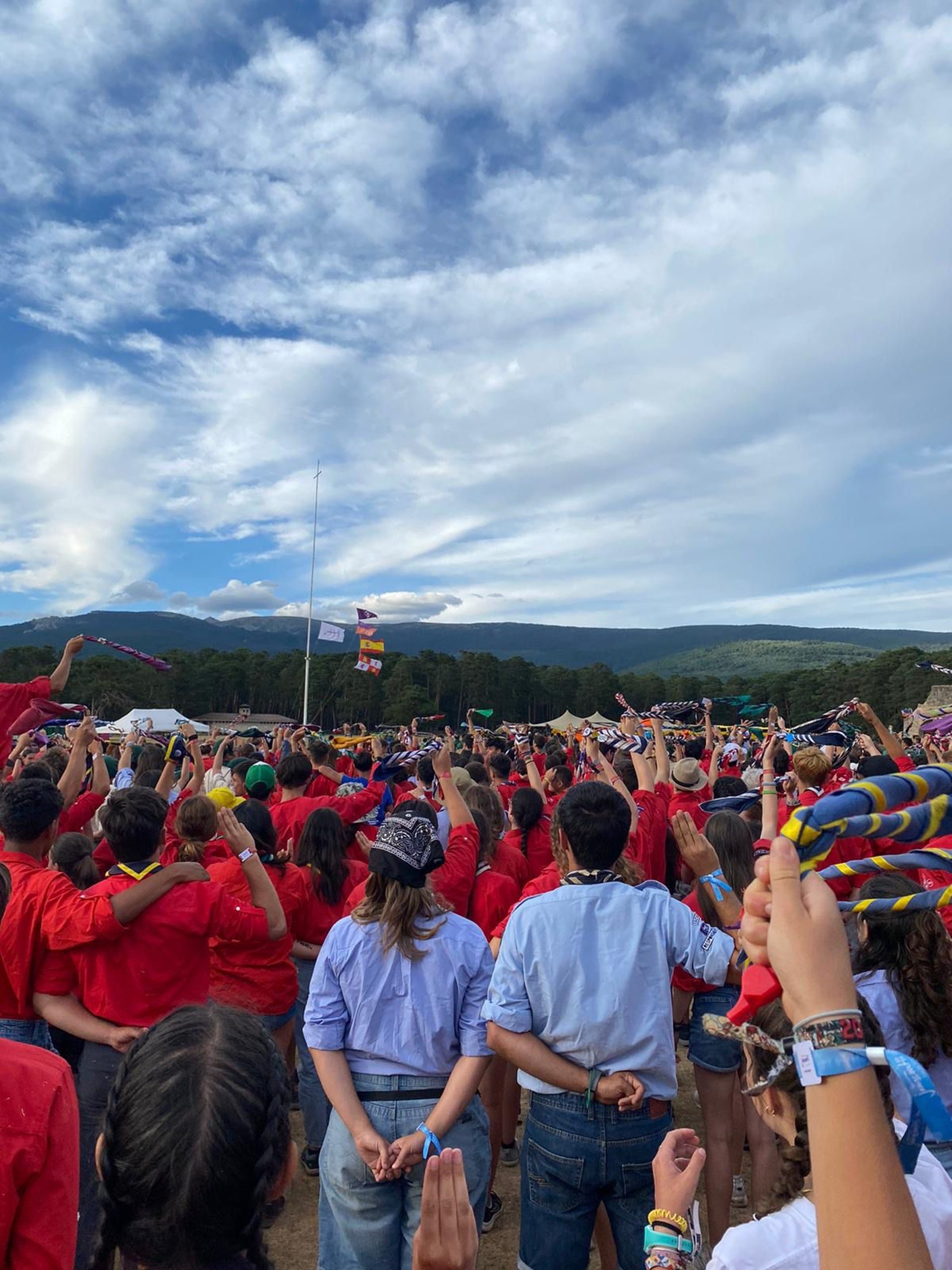 mountain range under blue sky