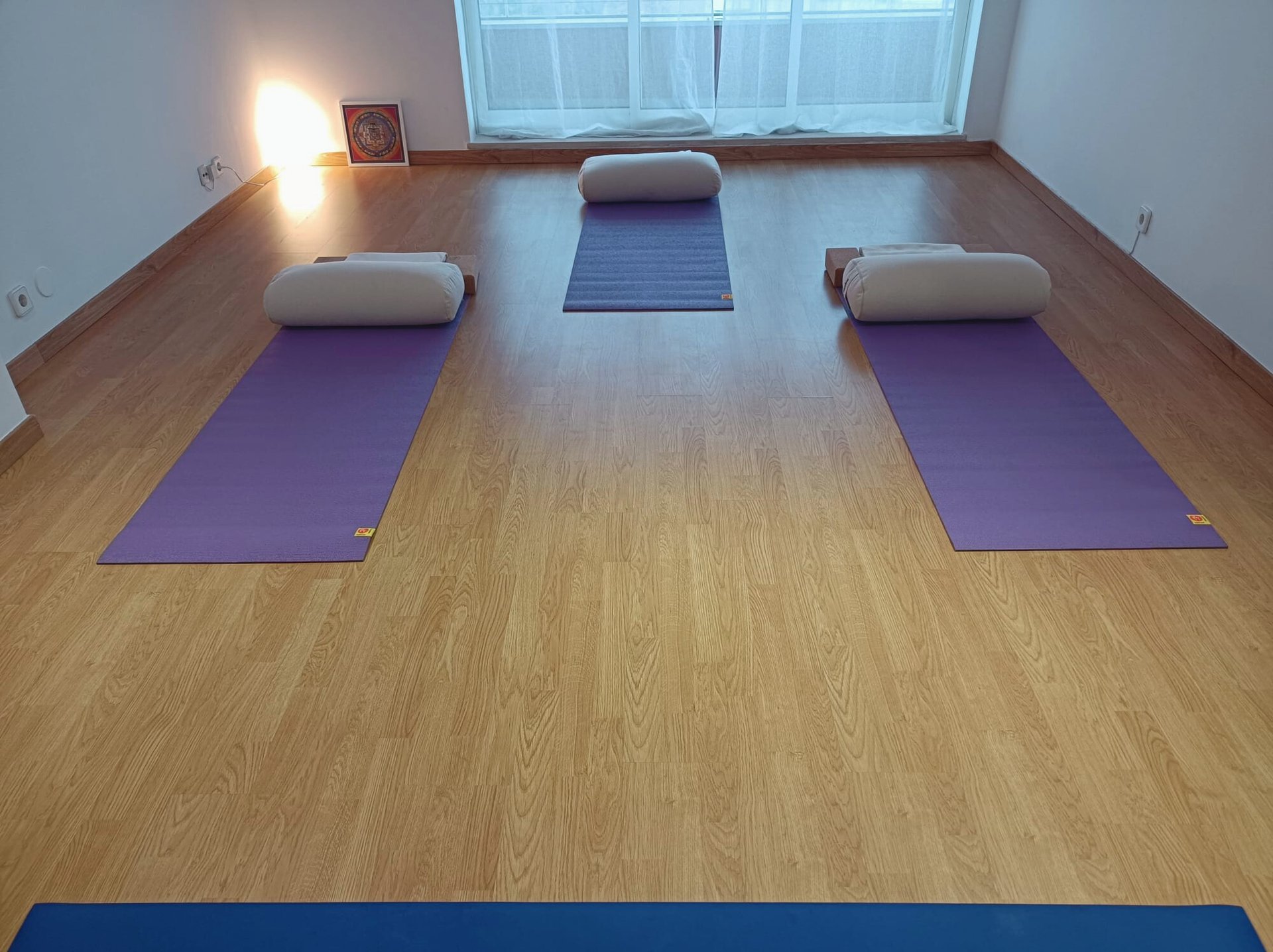 black blue and yellow textile