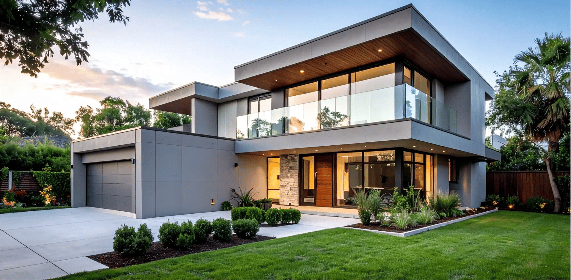 an abstract photo of a curved building with a blue sky in the background