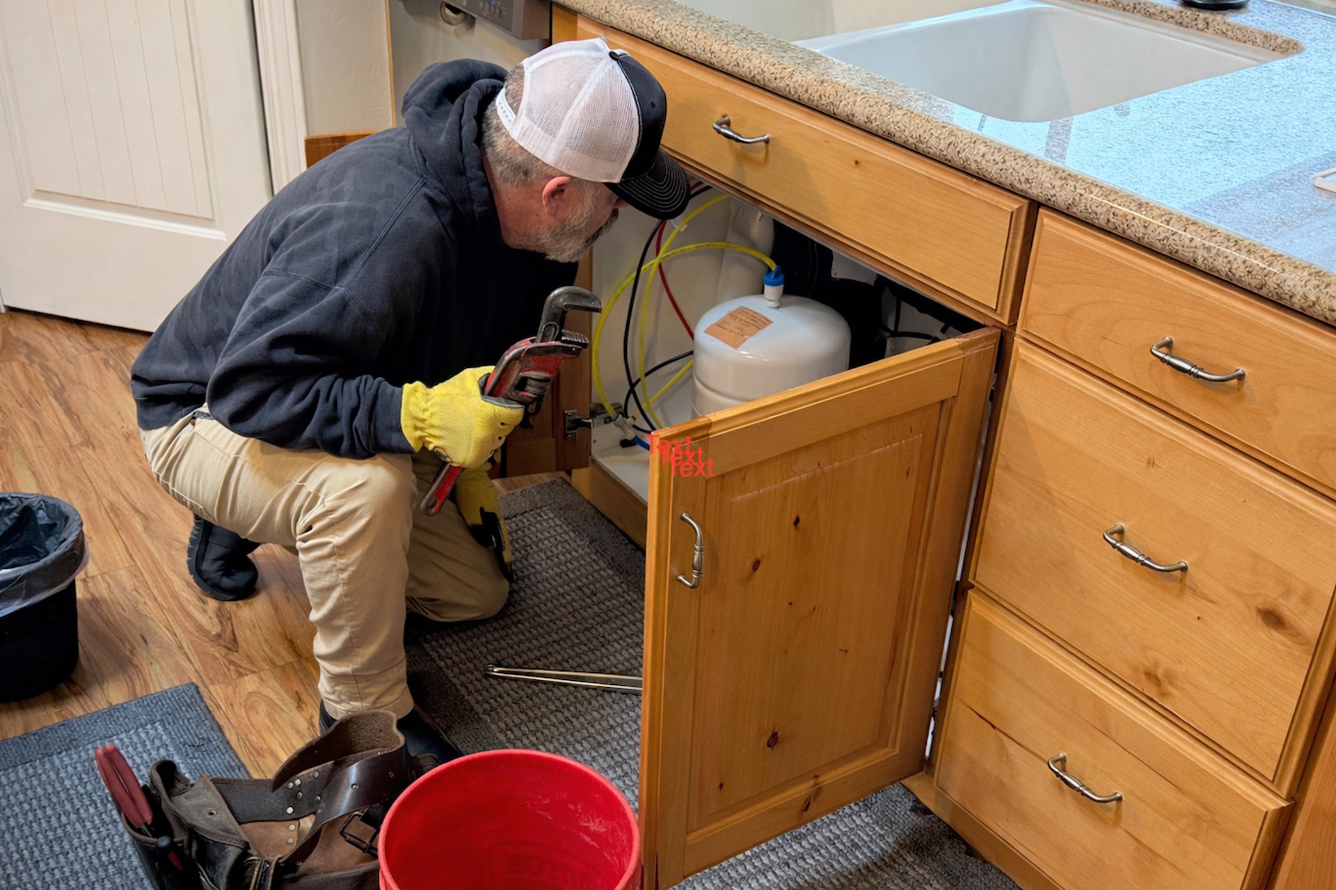 an abstract photo of a curved building with a blue sky in the background