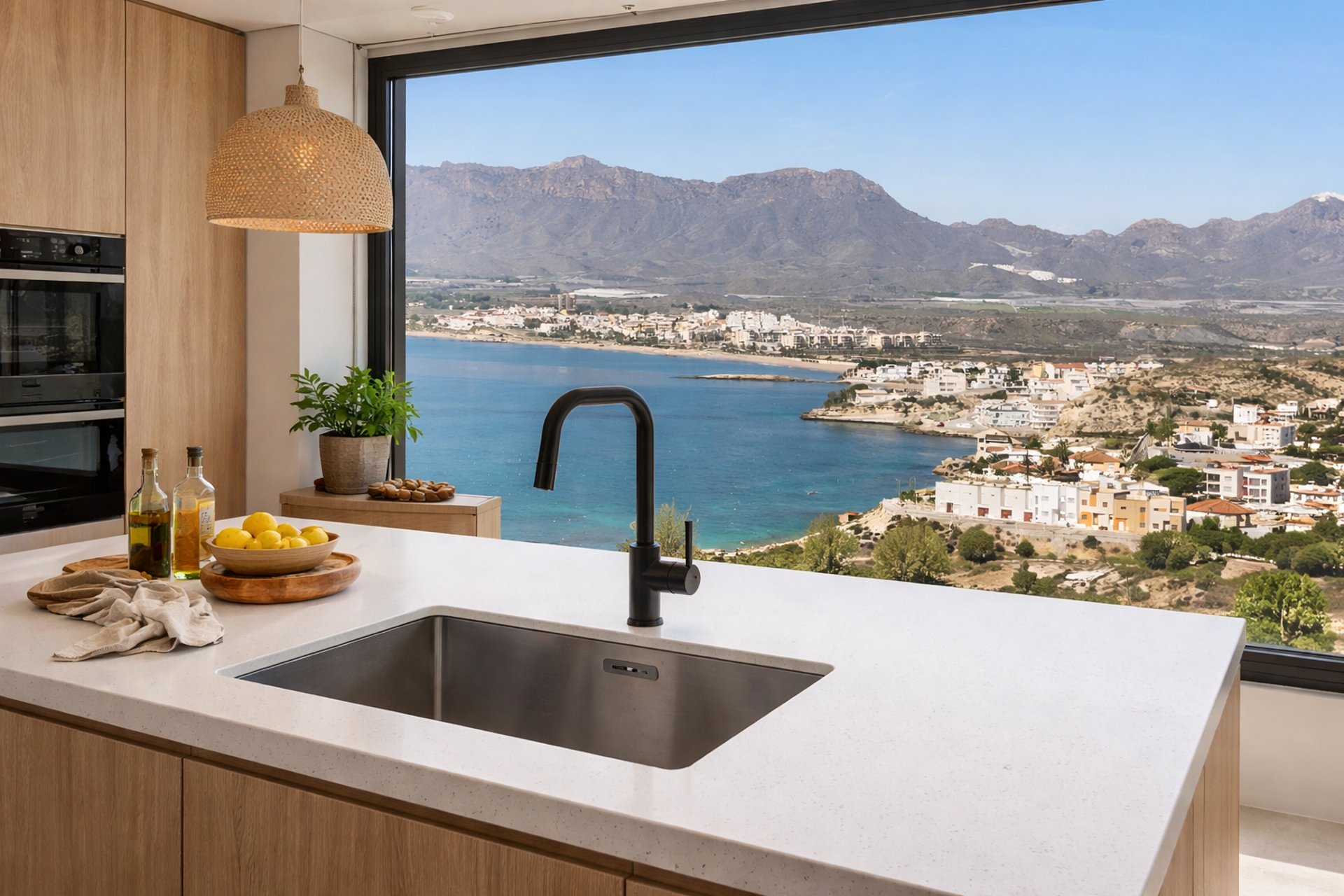 black and brown leather padded tub sofa