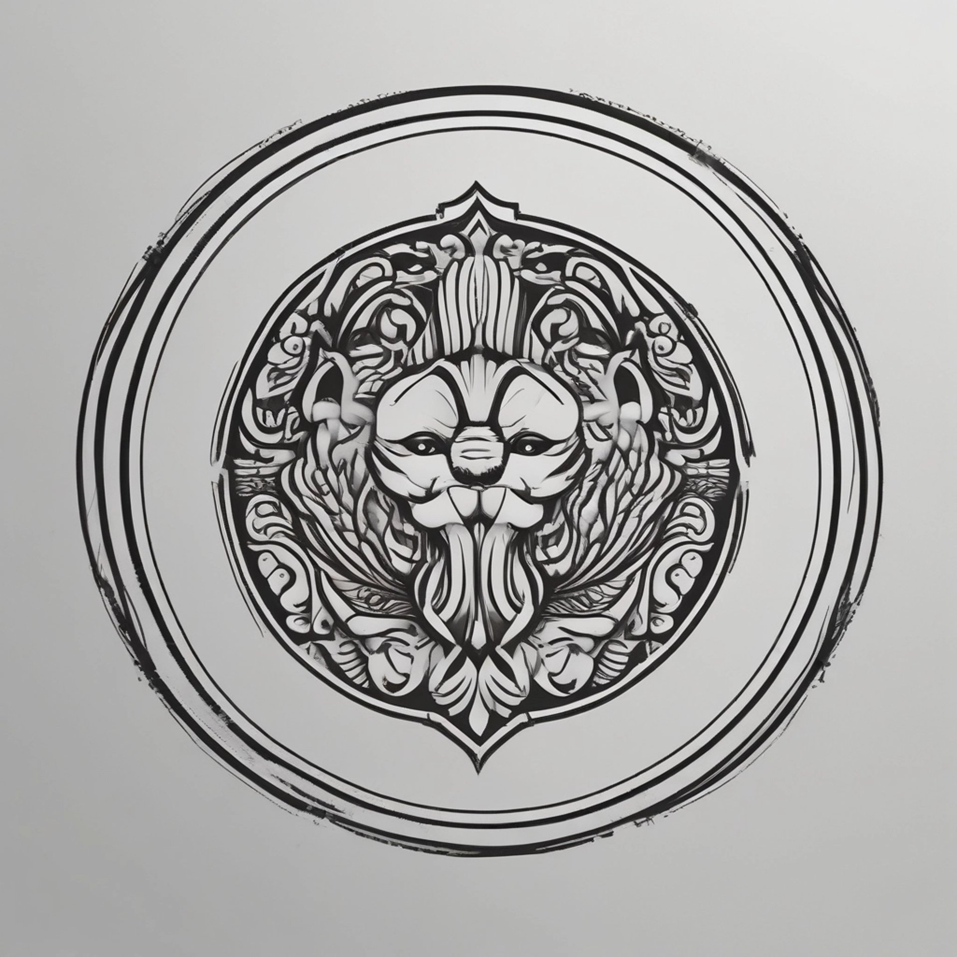 an abstract photo of a curved building with a blue sky in the background