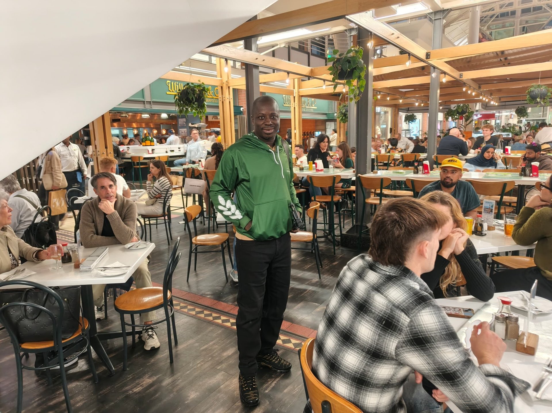 woman wearing yellow long-sleeved dress under white clouds and blue sky during daytime