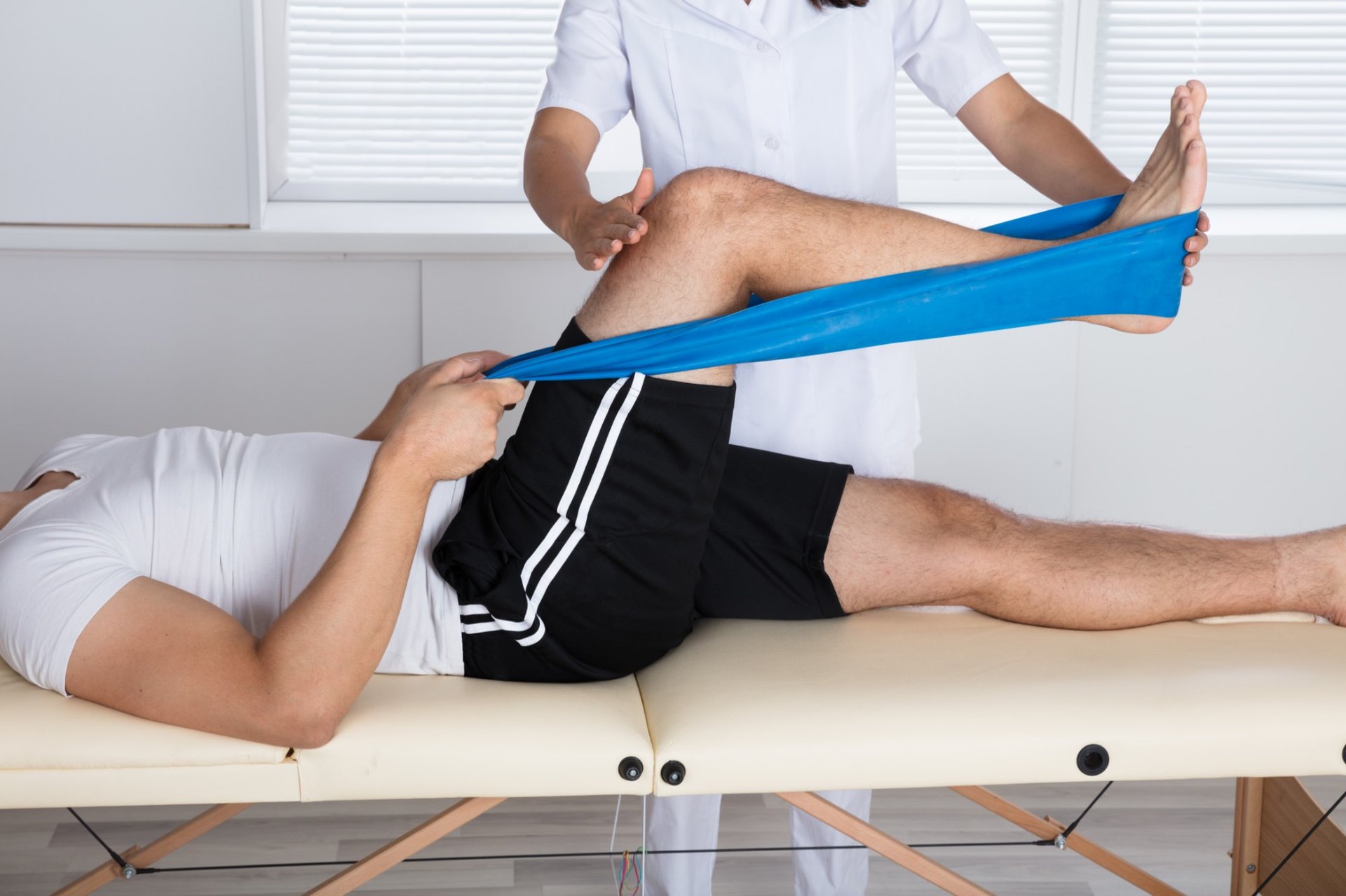 a woman getting a back massage from a man