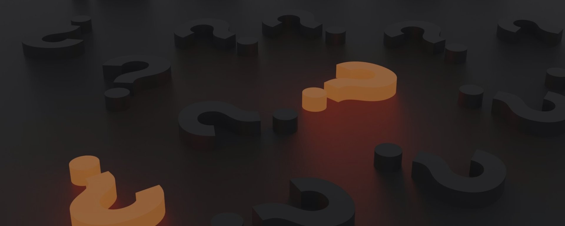 a group of white and orange objects