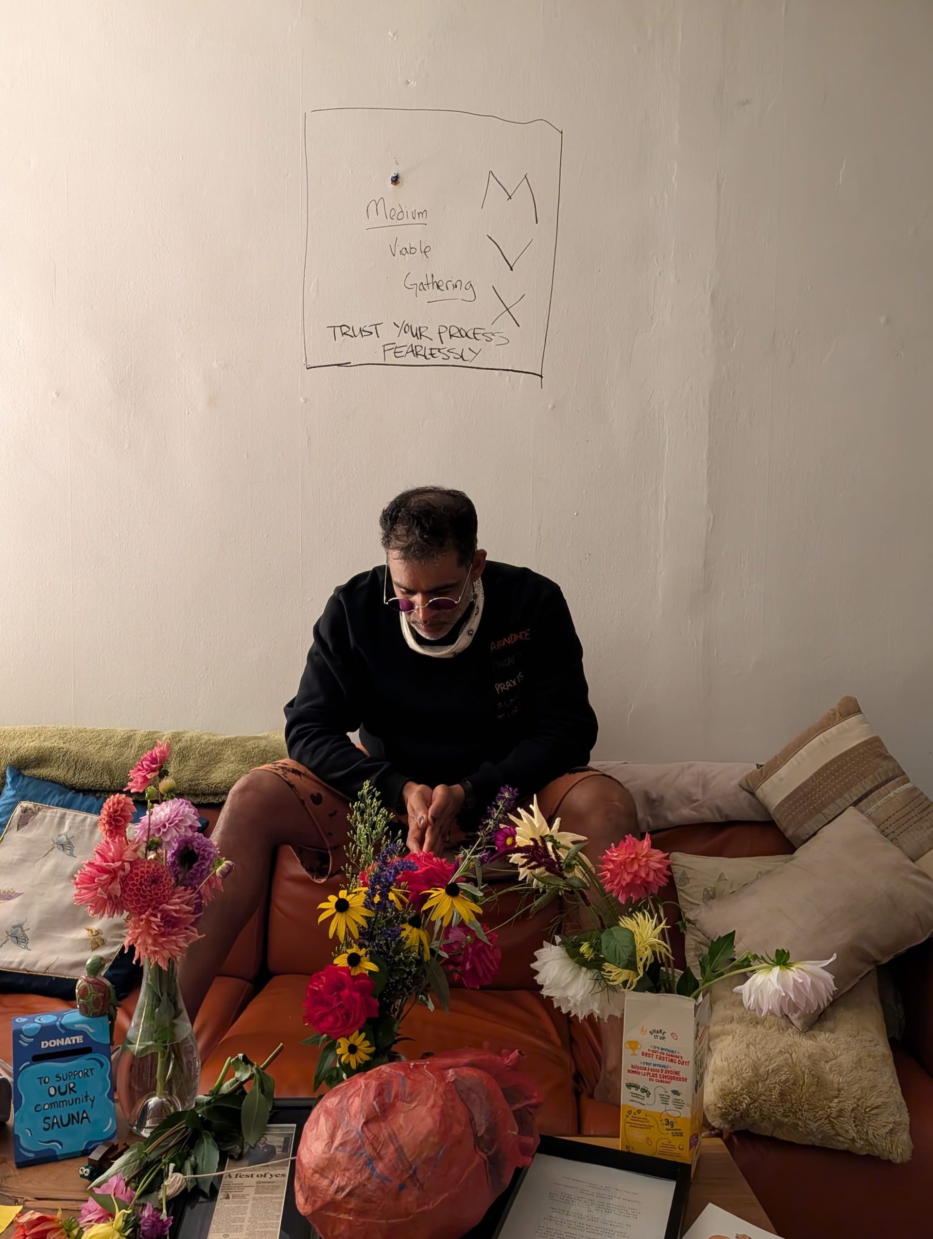 black blue and yellow textile