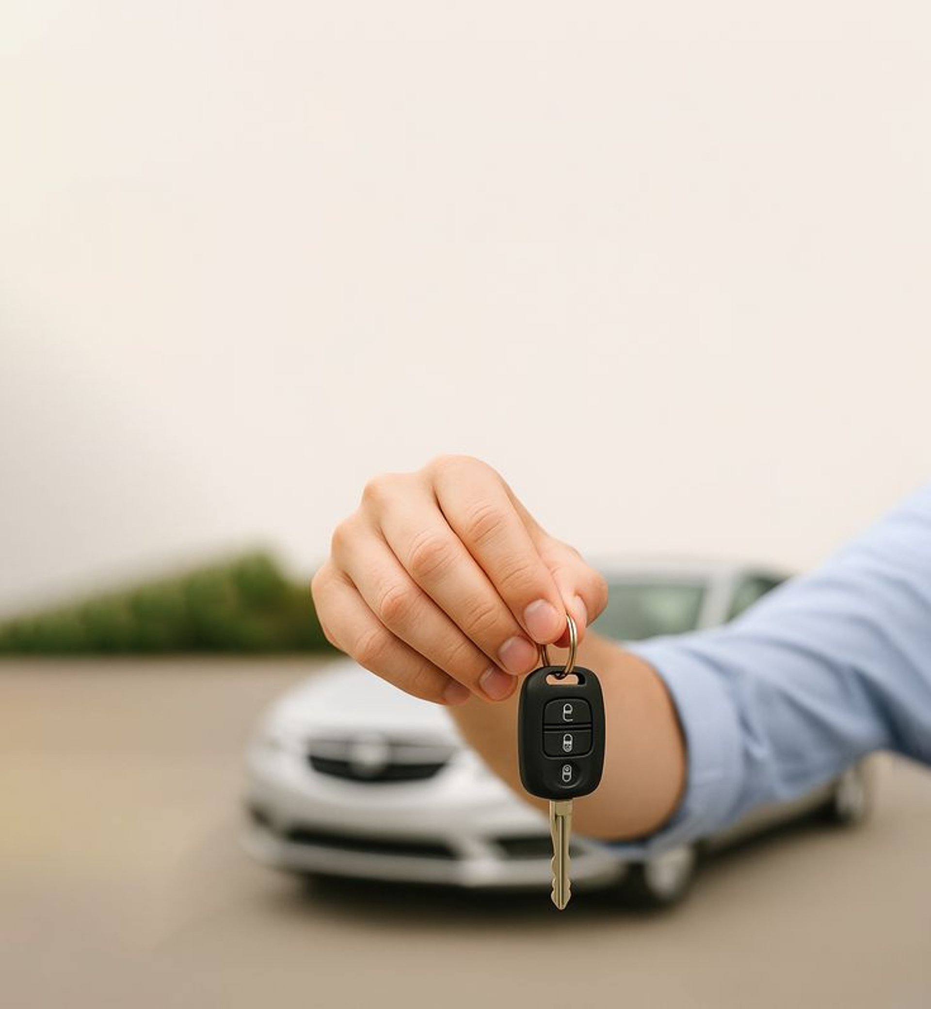 an abstract photo of a curved building with a blue sky in the background