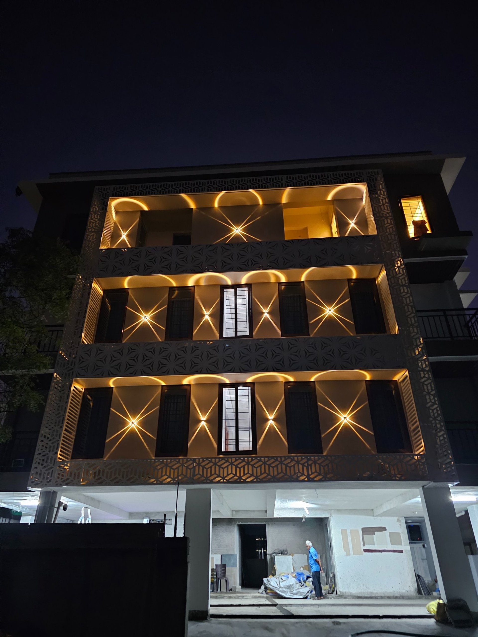 two person riding cable car