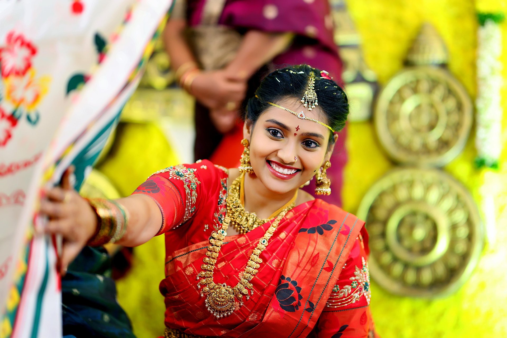 an abstract photo of a curved building with a blue sky in the background