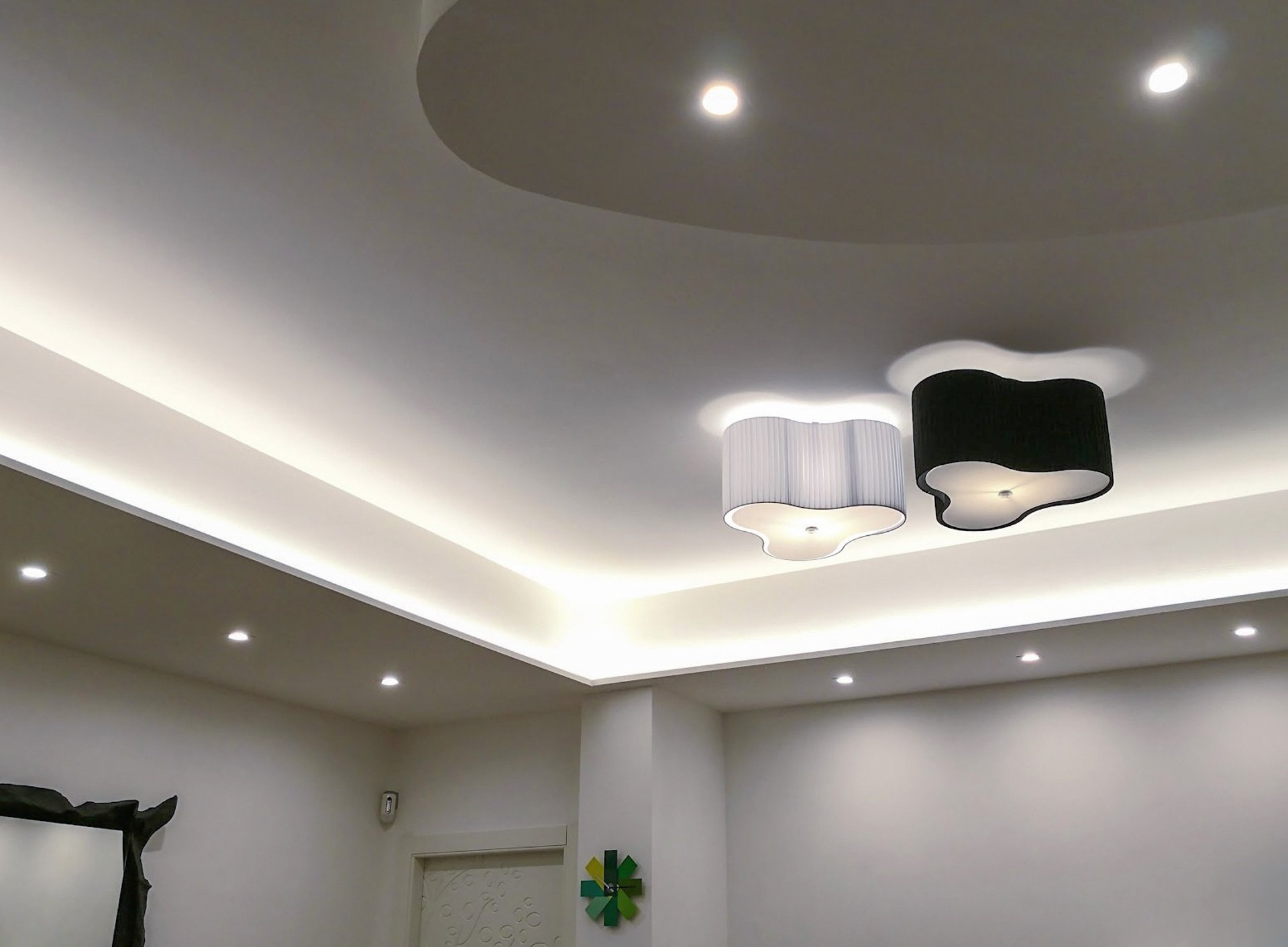 black blue and yellow textile