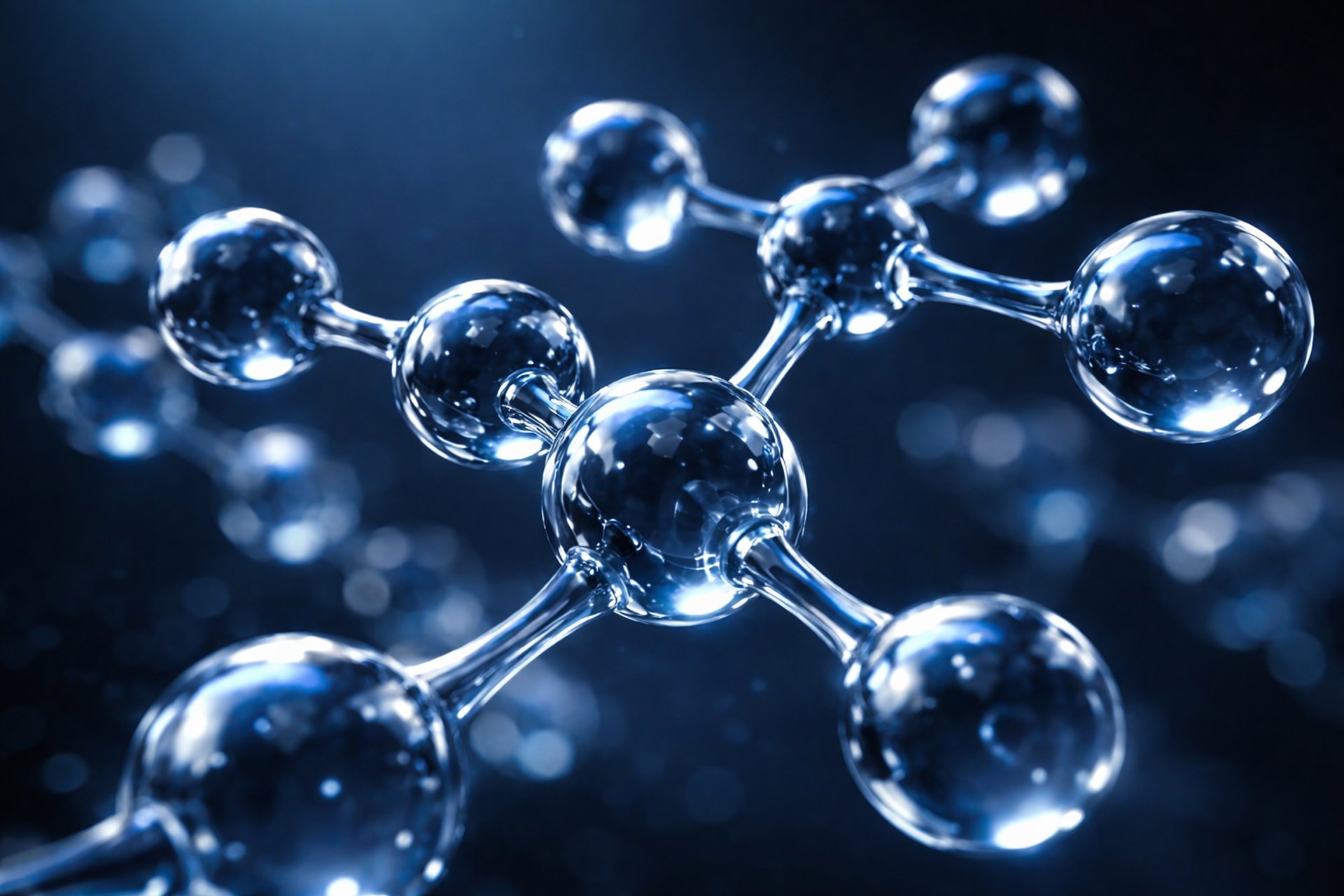 a group of different colored objects floating in the air