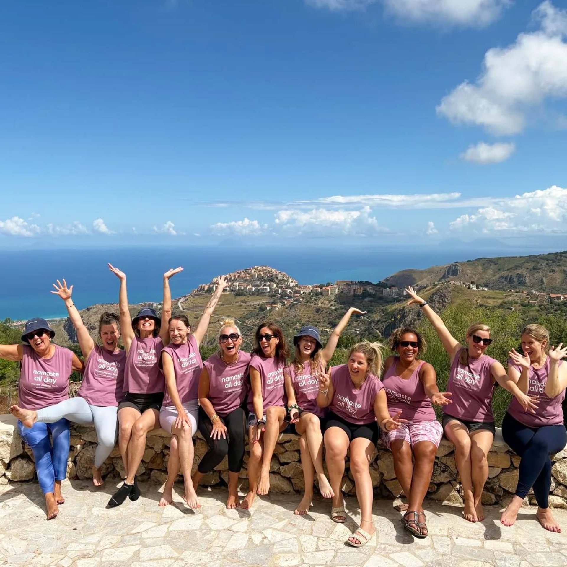 an abstract photo of a curved building with a blue sky in the background