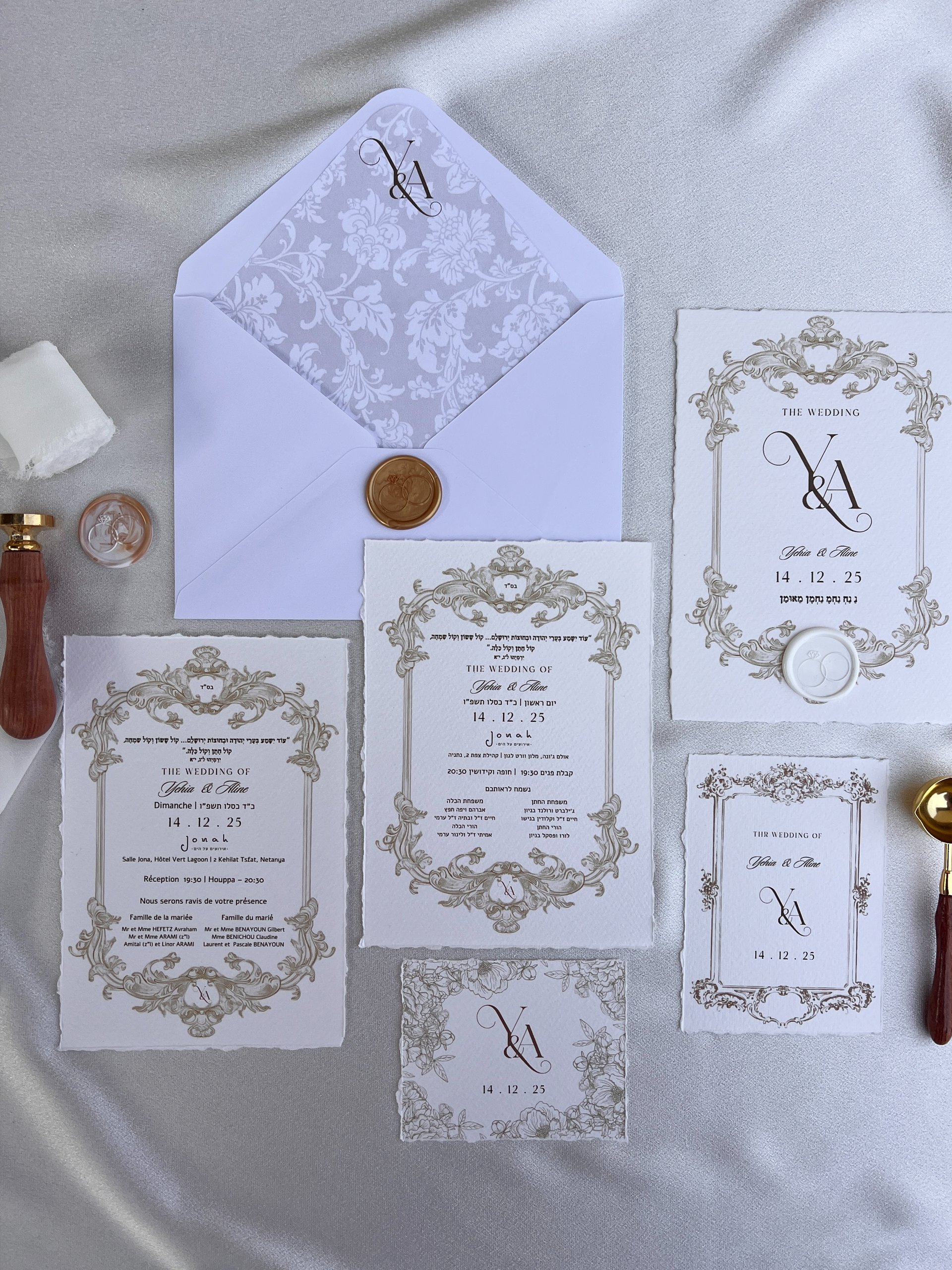 couple wearing silver-colored rings