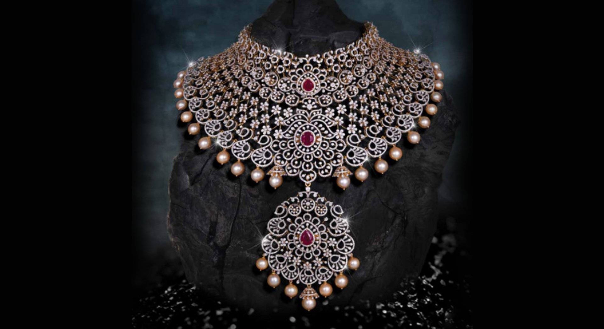 an abstract photo of a curved building with a blue sky in the background