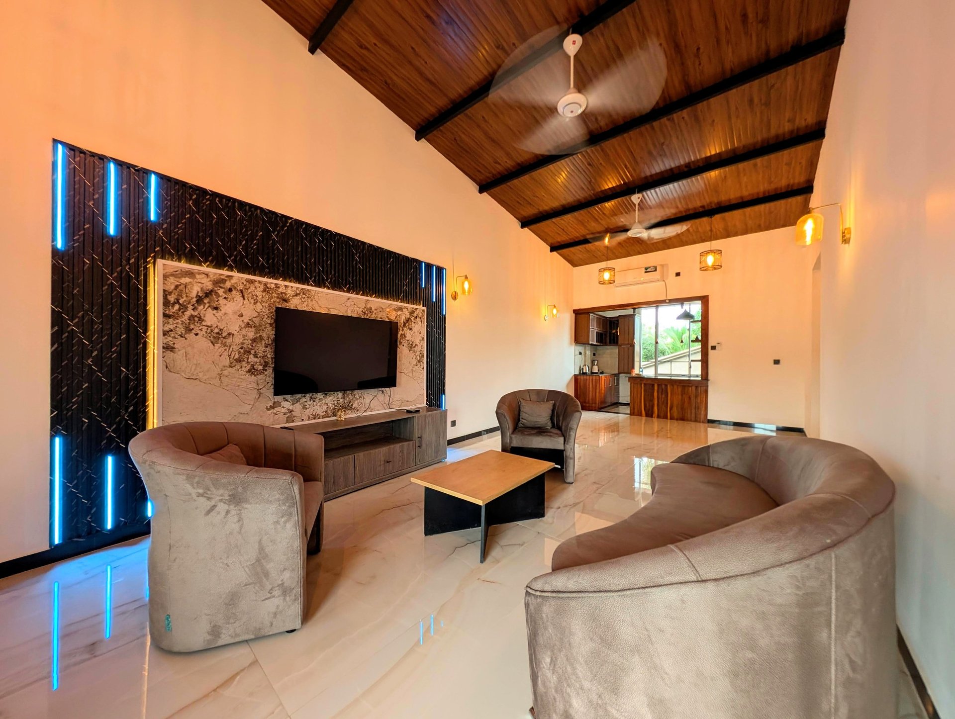 Living room at Kaveen Homes