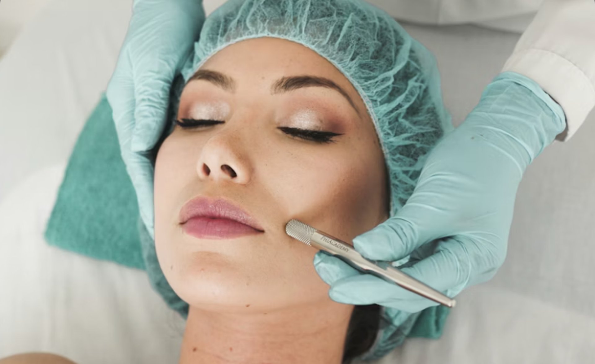 an abstract photo of a curved building with a blue sky in the background