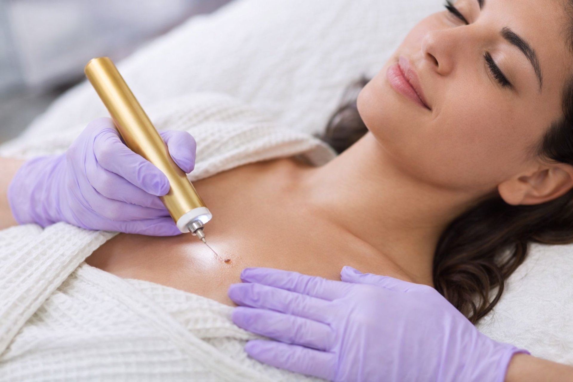an abstract photo of a curved building with a blue sky in the background