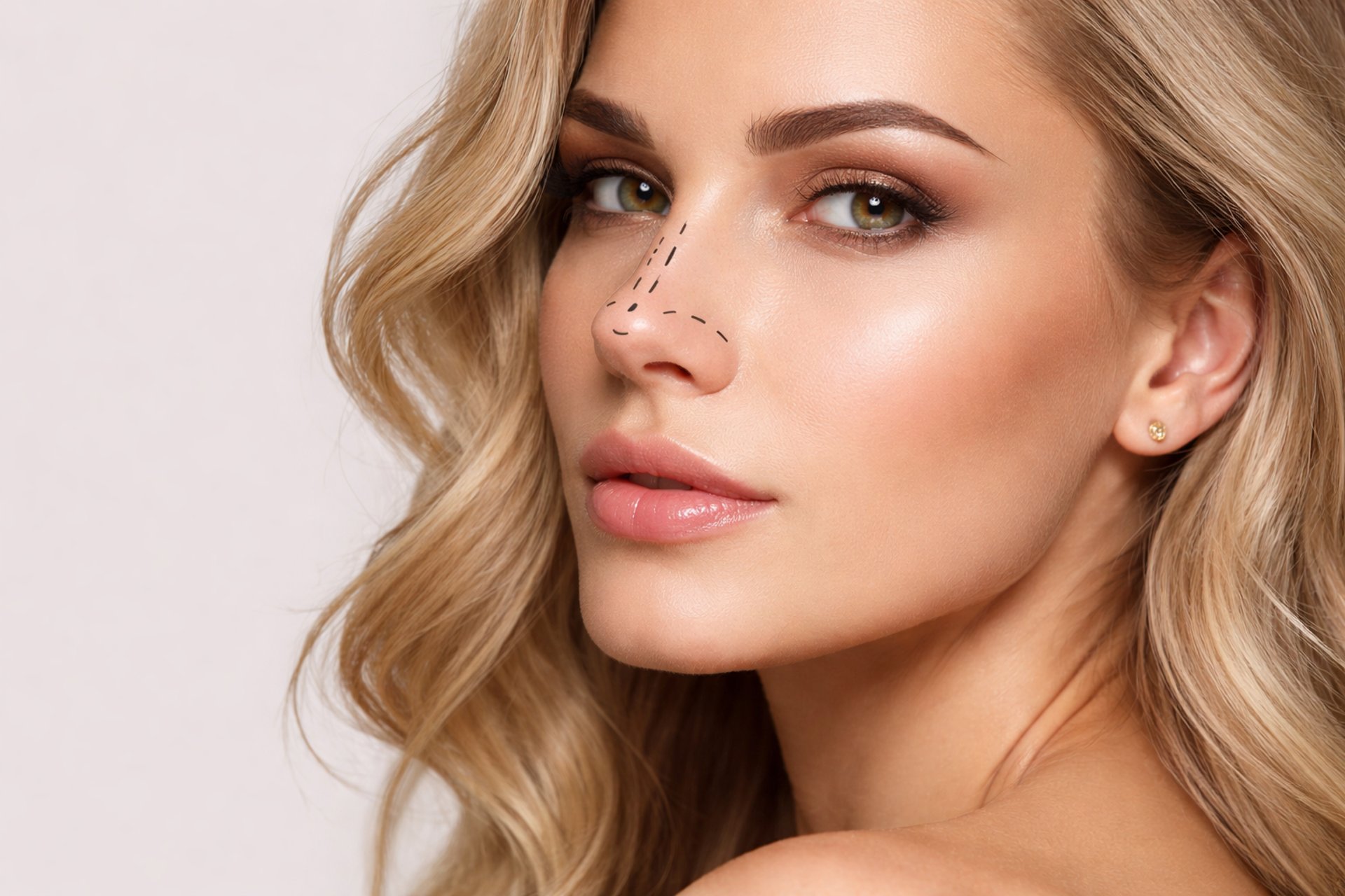an abstract photo of a curved building with a blue sky in the background