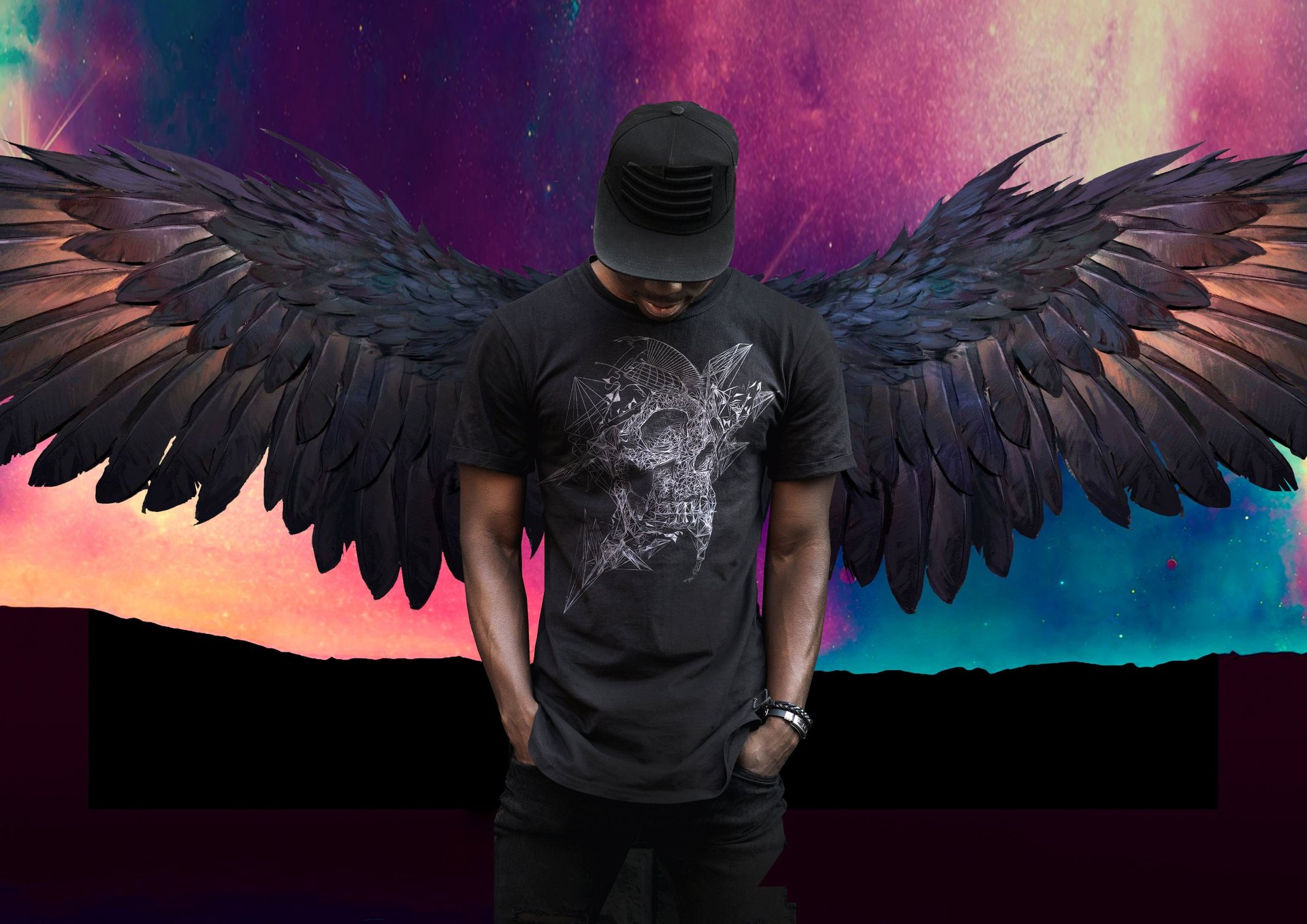 black and white bed linen