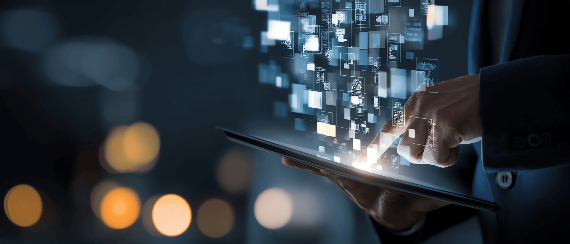 an abstract photo of a curved building with a blue sky in the background