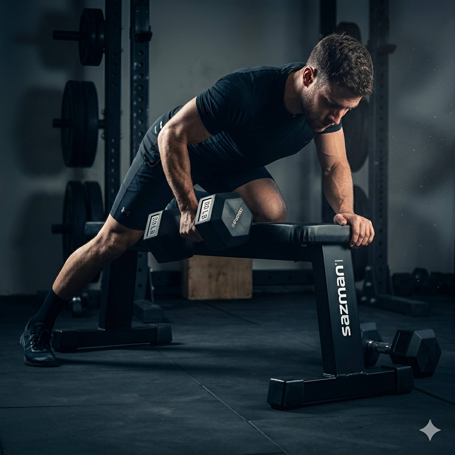 grayscale photo of man working out