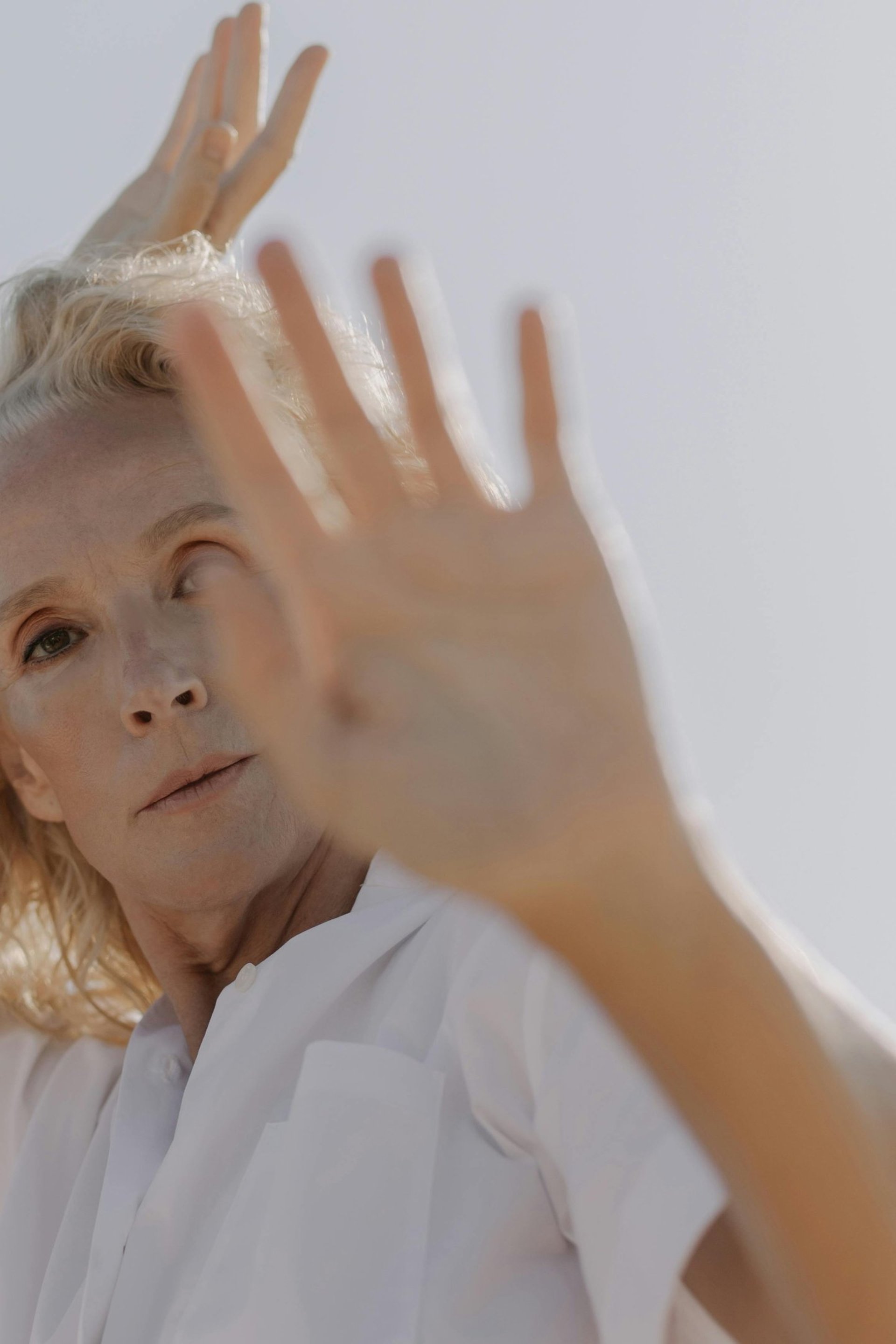 pink and white abstract painting