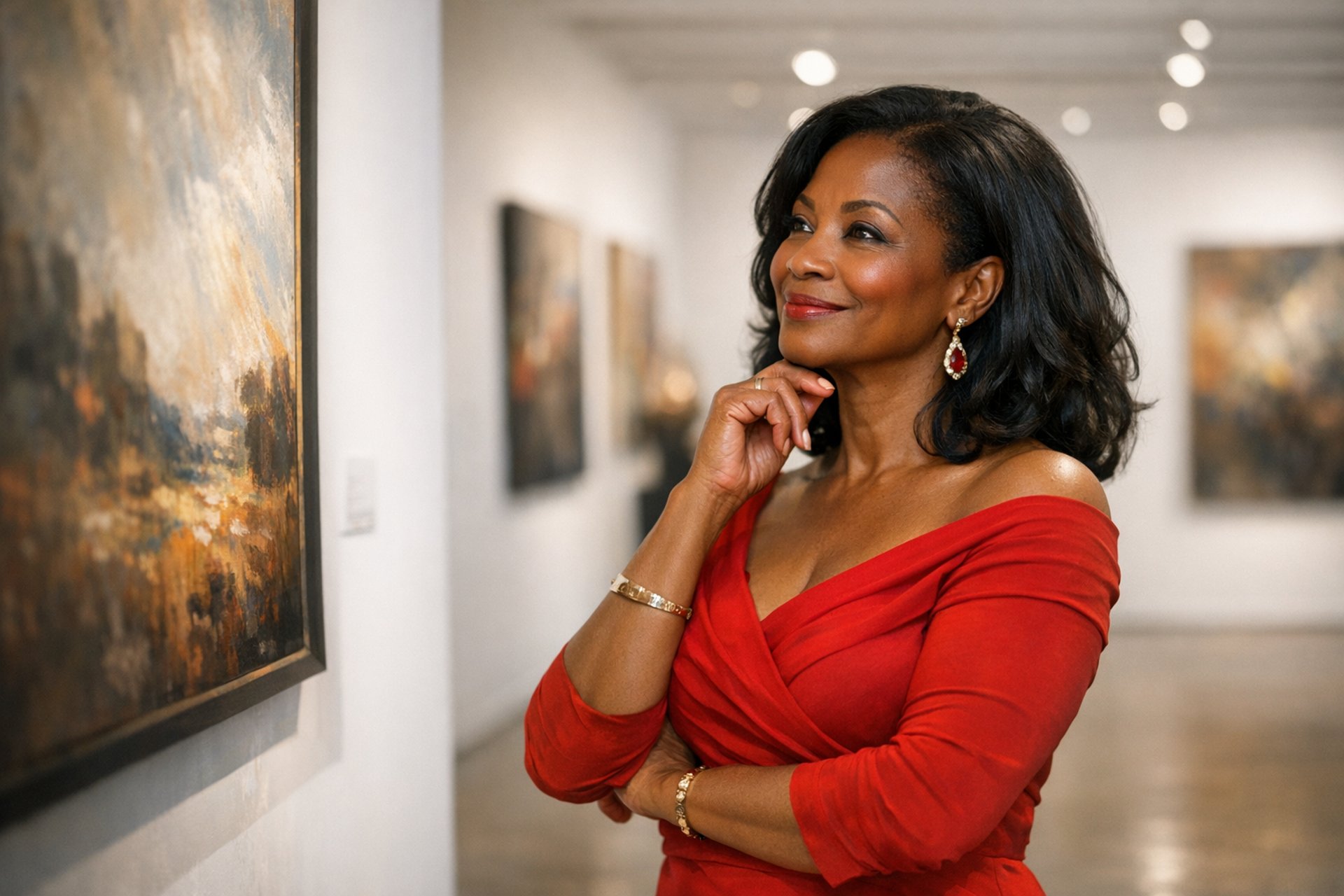 pink and white abstract painting