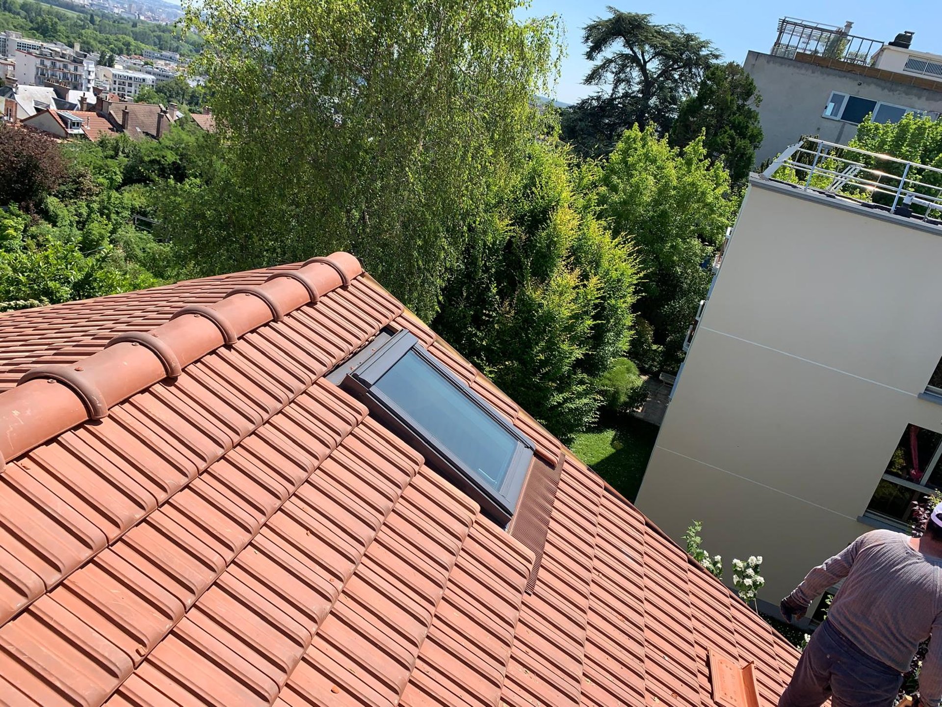 a group of wooden chairs