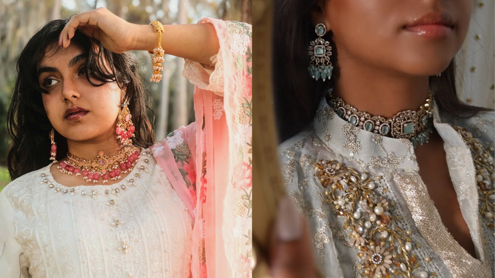 an abstract photo of a curved building with a blue sky in the background