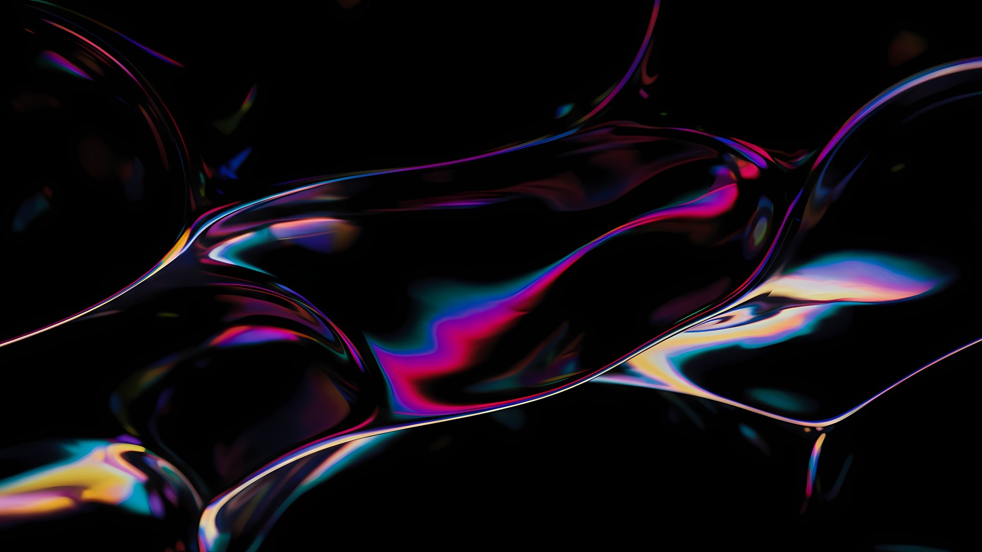 an abstract photo of a curved building with a blue sky in the background