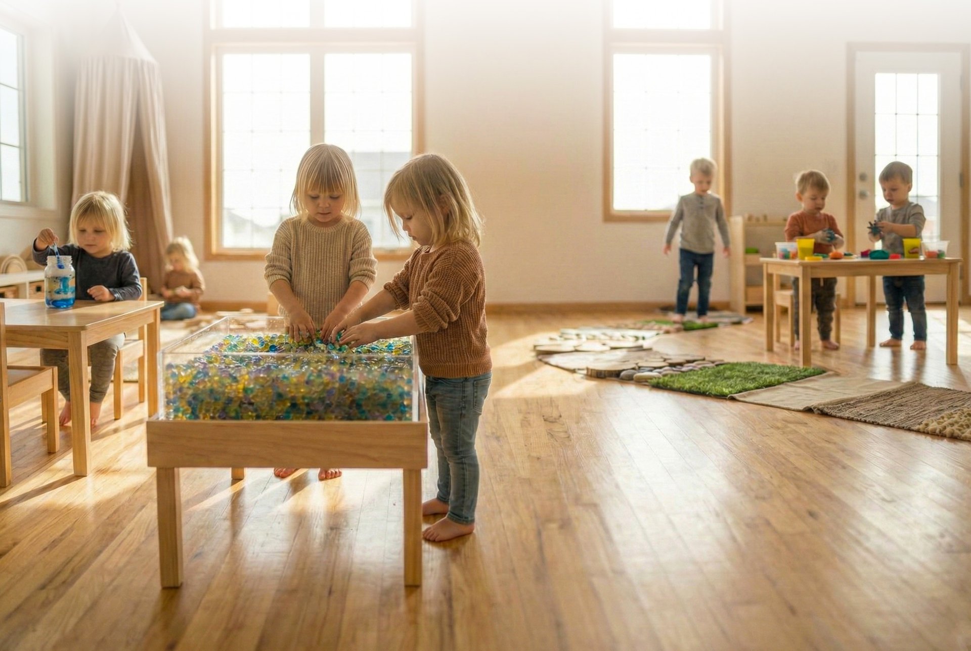 an abstract photo of a curved building with a blue sky in the background