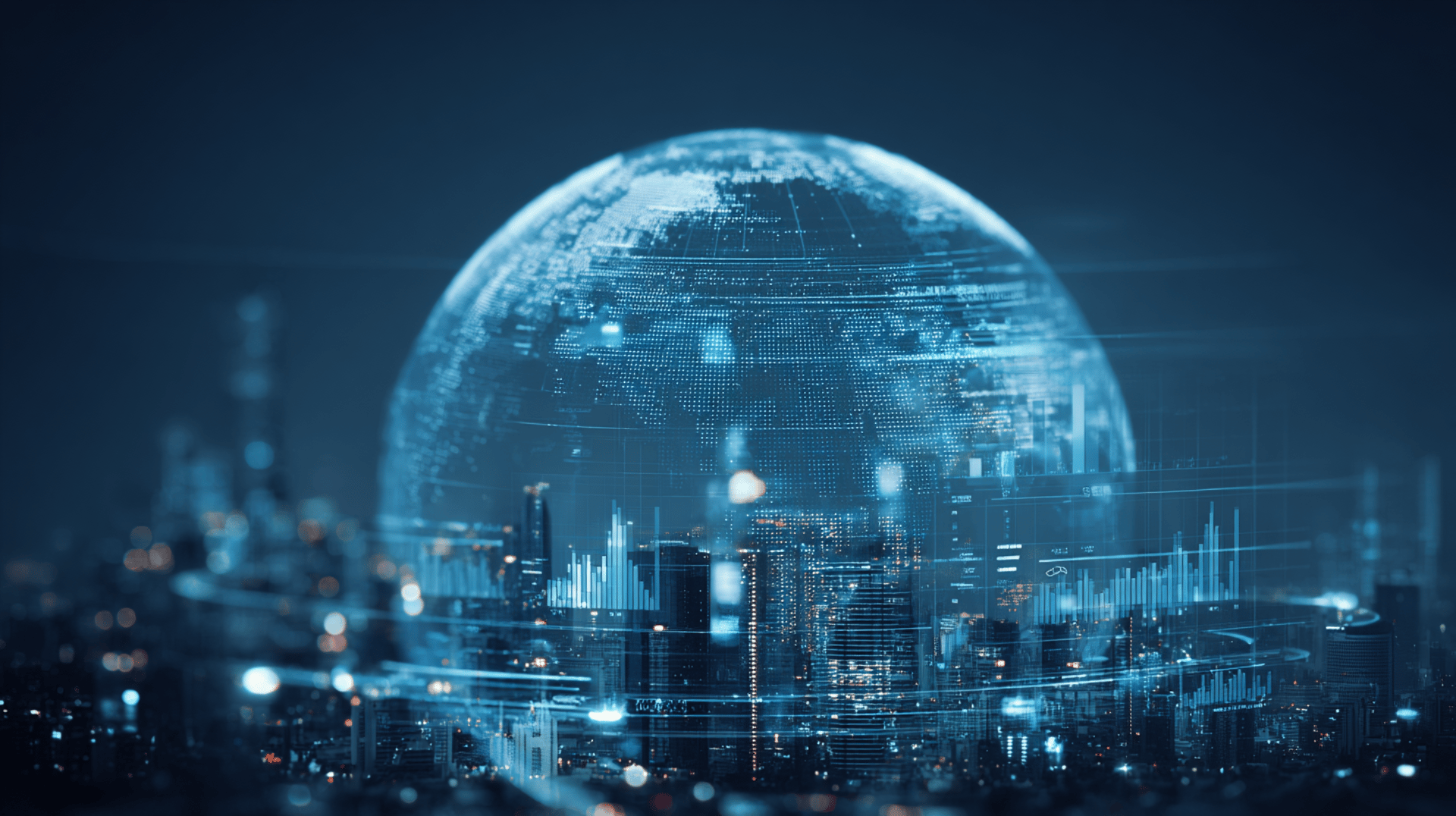 an abstract photo of a curved building with a blue sky in the background