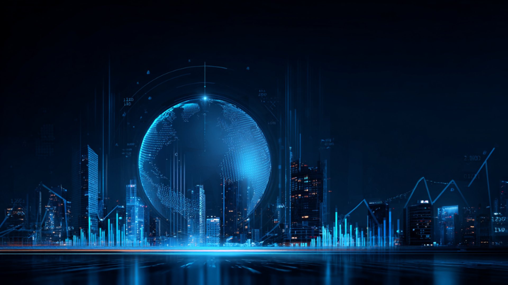 an abstract photo of a curved building with a blue sky in the background