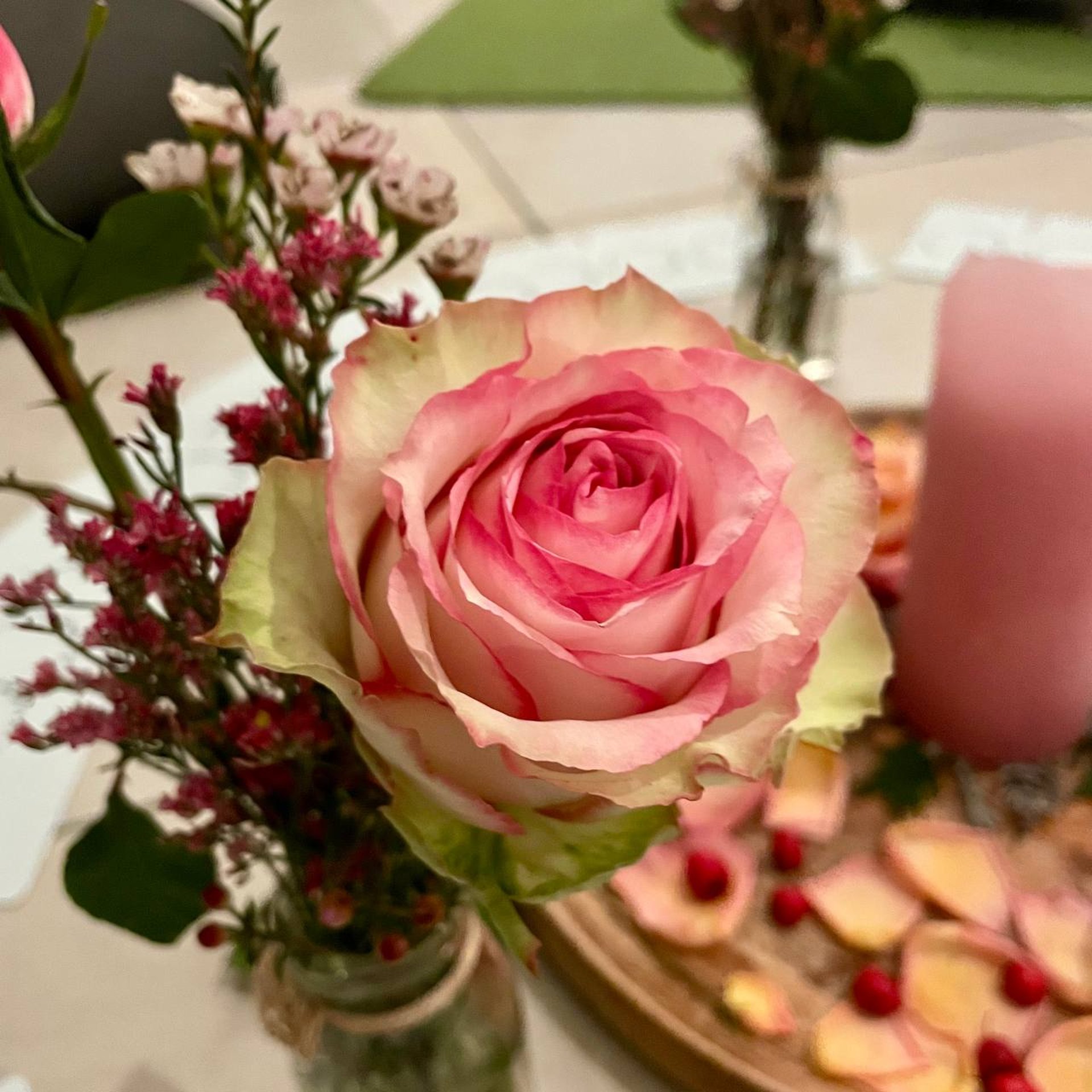 an abstract photo of a curved building with a blue sky in the background